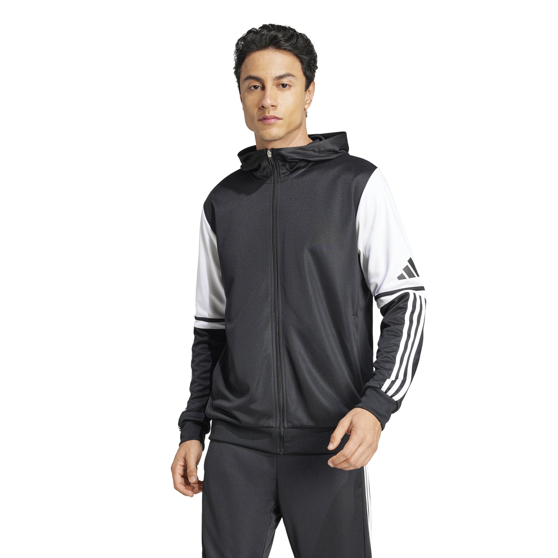 Adidas Squadra 25 Full Zip Hoodie - Black/White