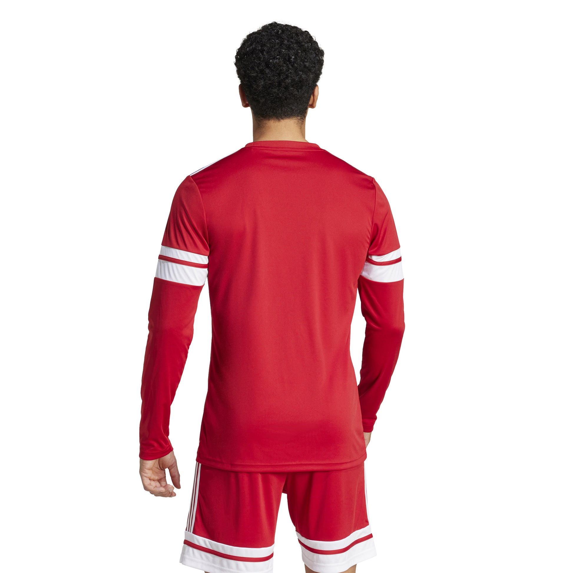 Adidas Squadra 25 Slim LS Shirt - Team Power Red 2/White