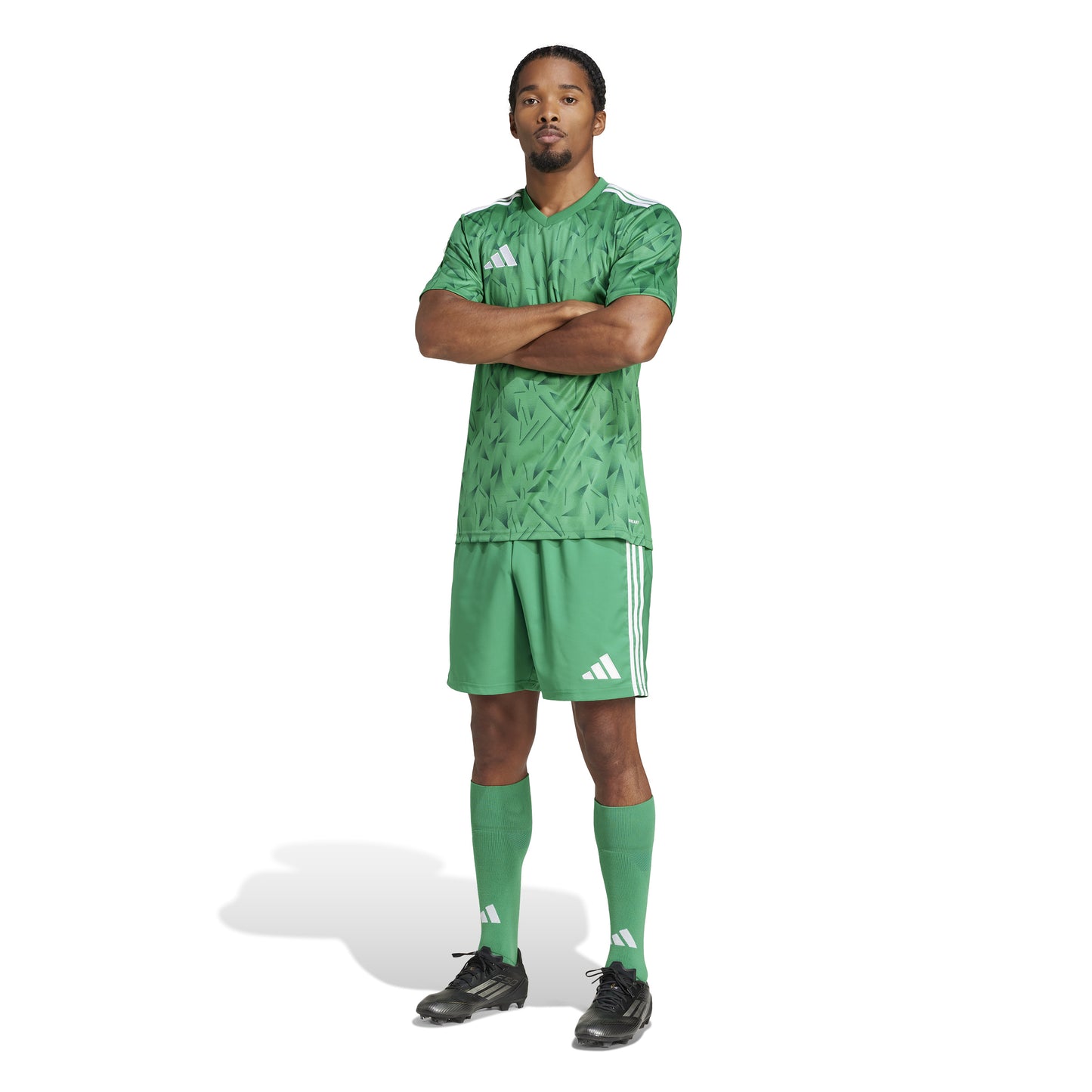 Adidas Team Icon 25 Slim SS Shirt Team Green/White