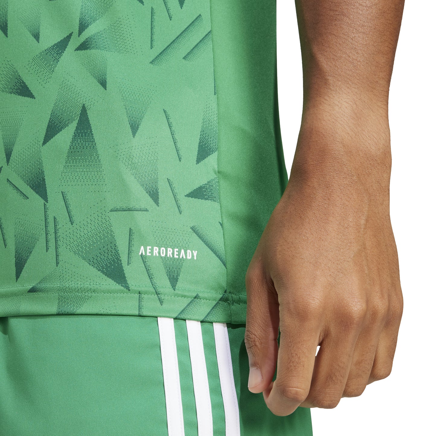 Adidas Team Icon 25 Slim SS Shirt Team Green/White