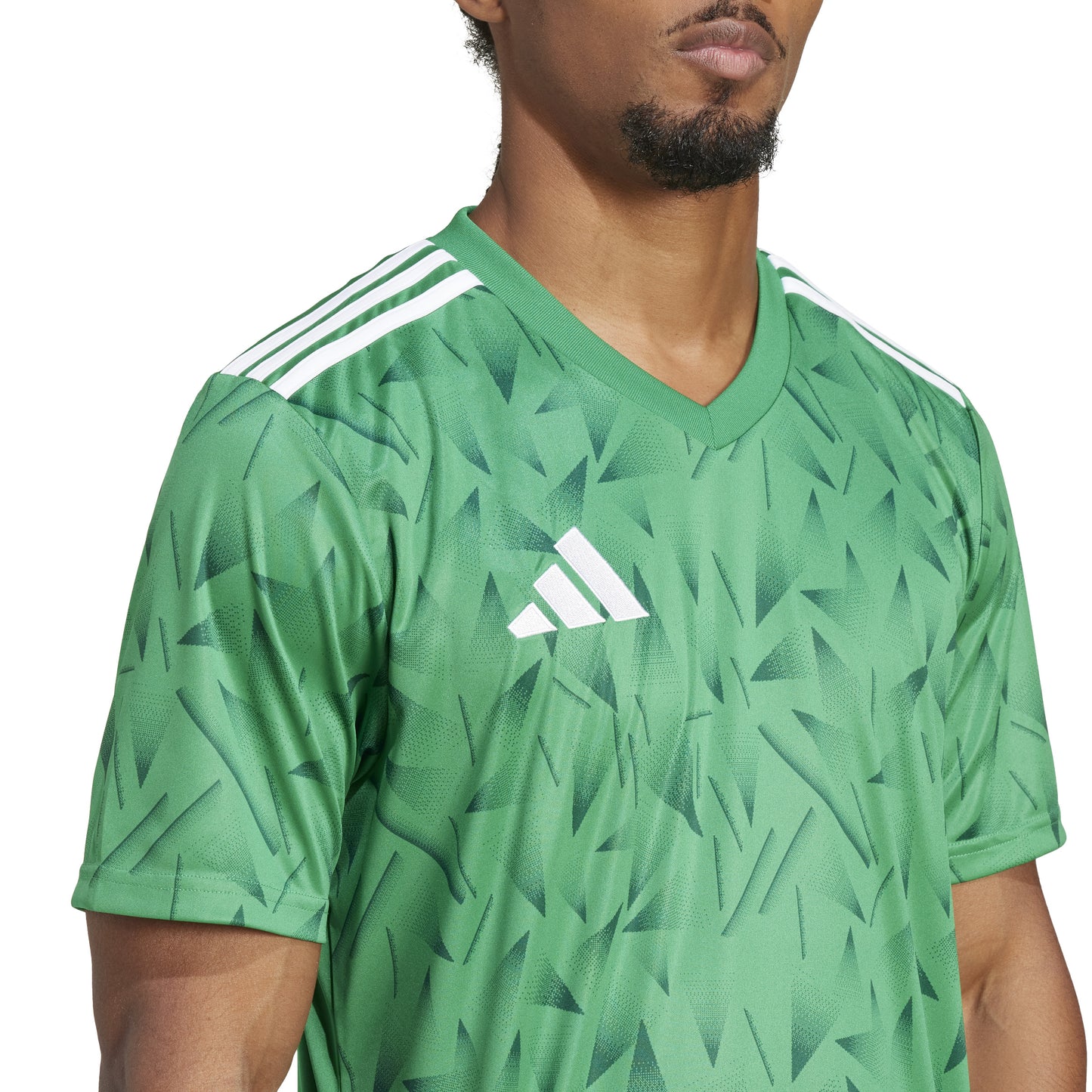 Adidas Team Icon 25 Slim SS Shirt Team Green/White