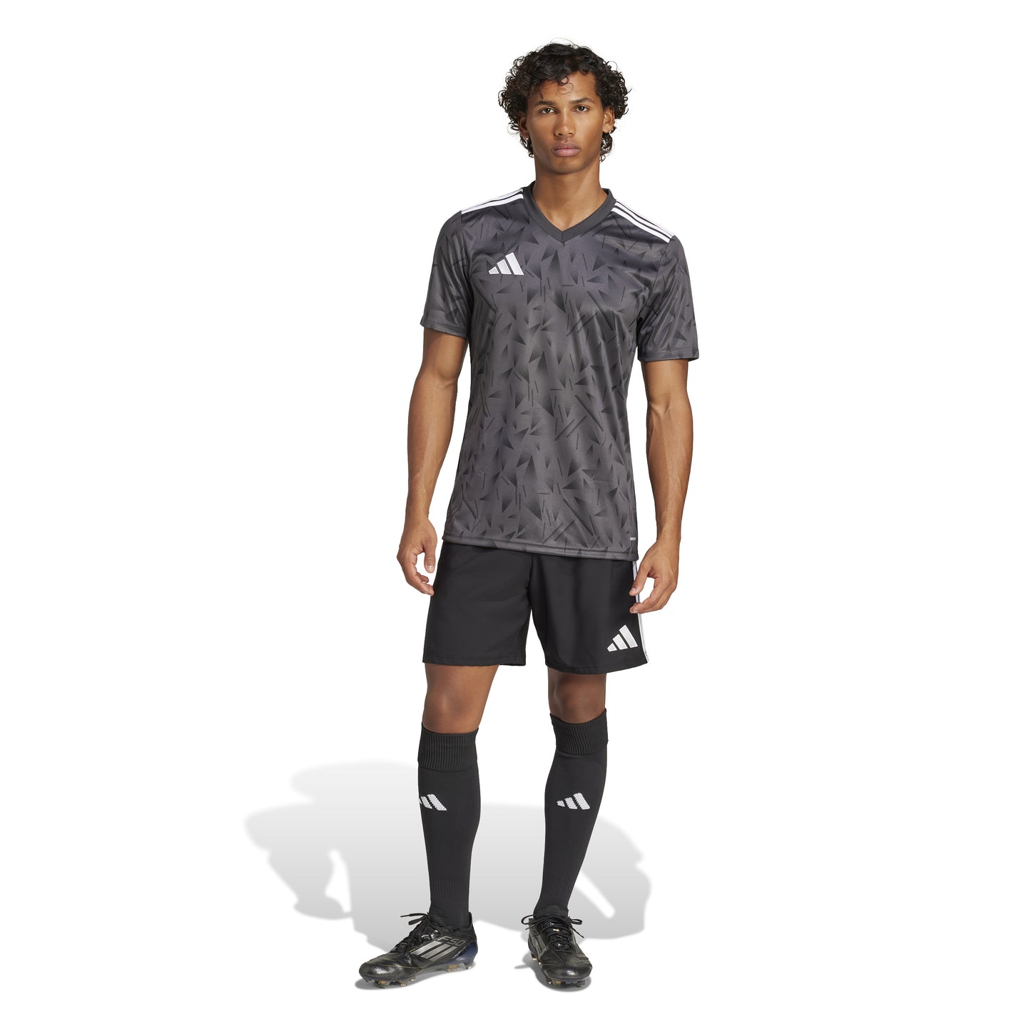 Adidas Team Icon 25 Slim SS Shirt Utility Black/Black