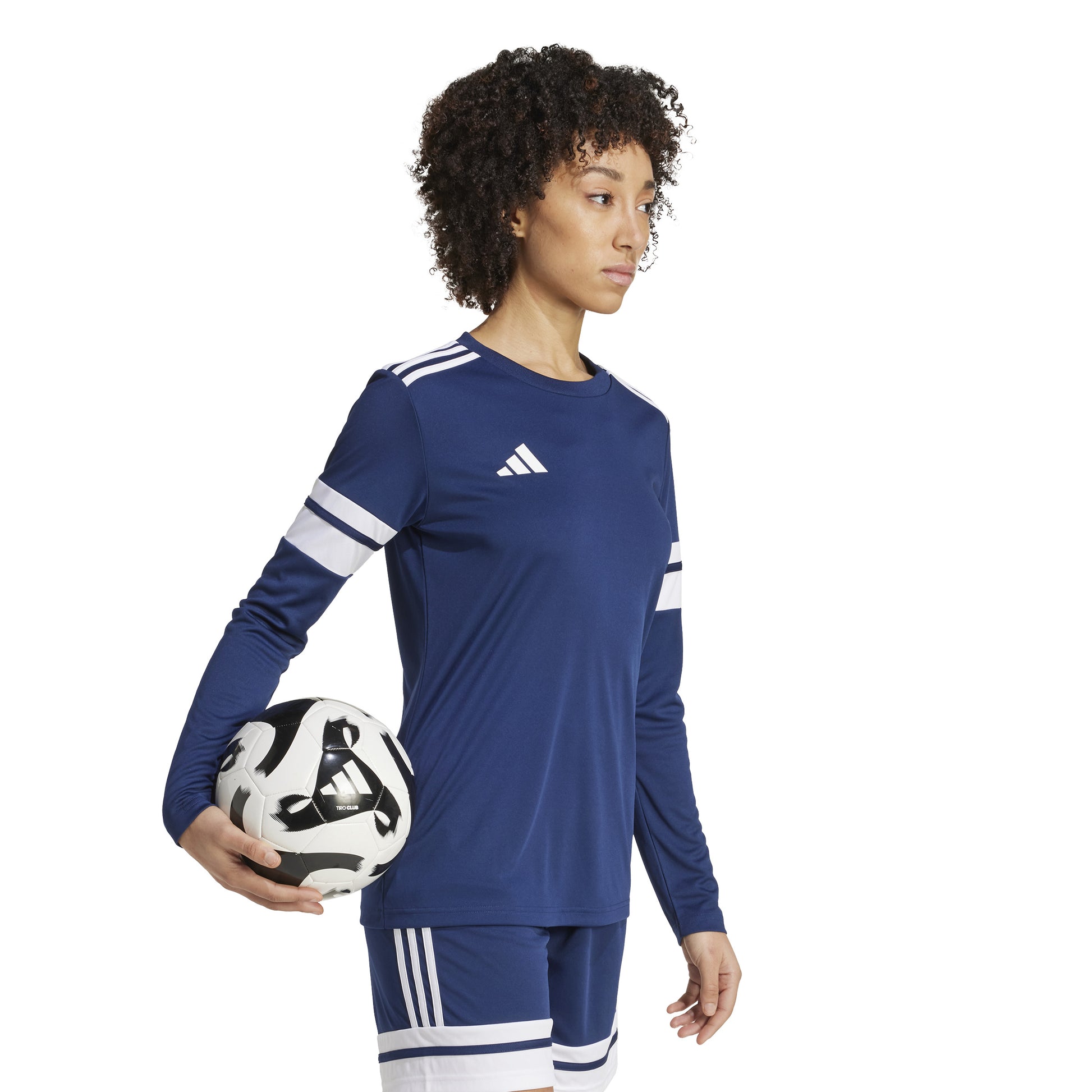 Adidas Squadra 25 LS Shirt - Team Navy Blue 2/White