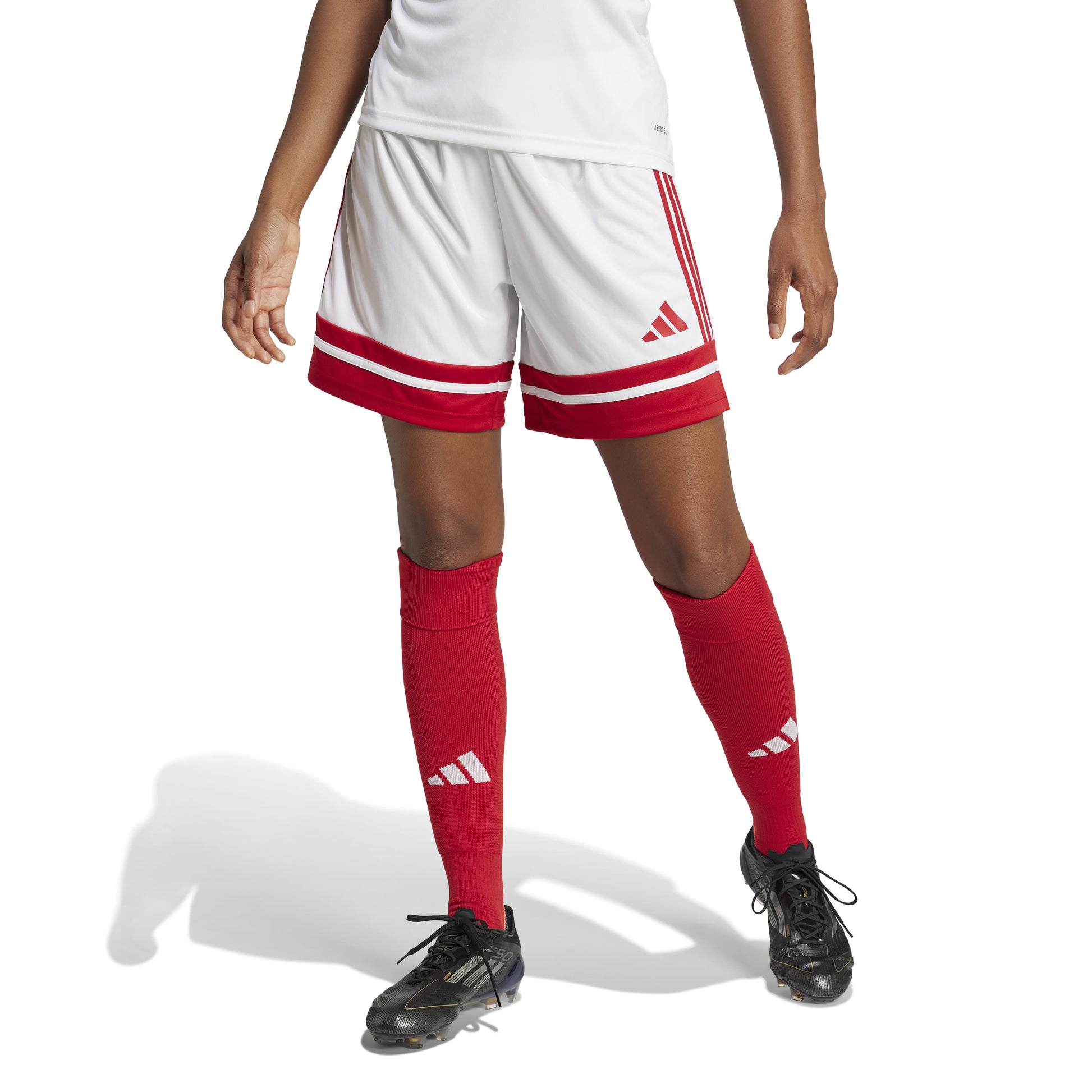 Adidas Squadra 25 Shorts - White/Team Power Red 2