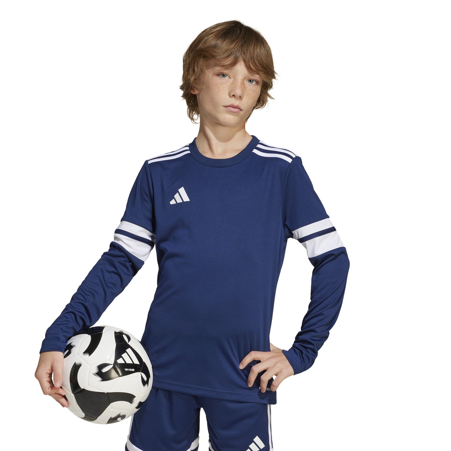 Adidas Squadra 25 LS Shirt - Team Navy Blue 2/White