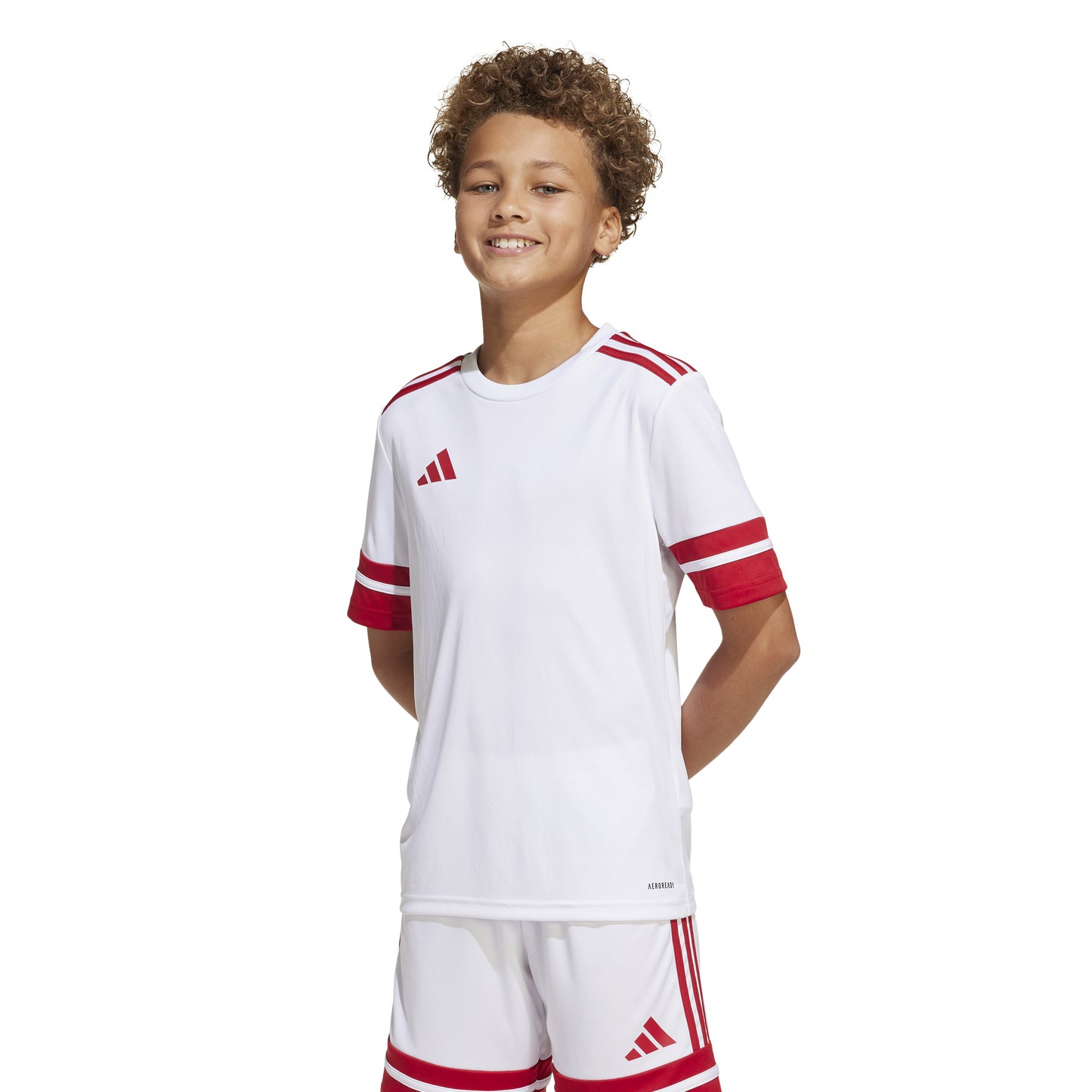Adidas Squadra 25 SS Shirt - White/Team Power Red 2