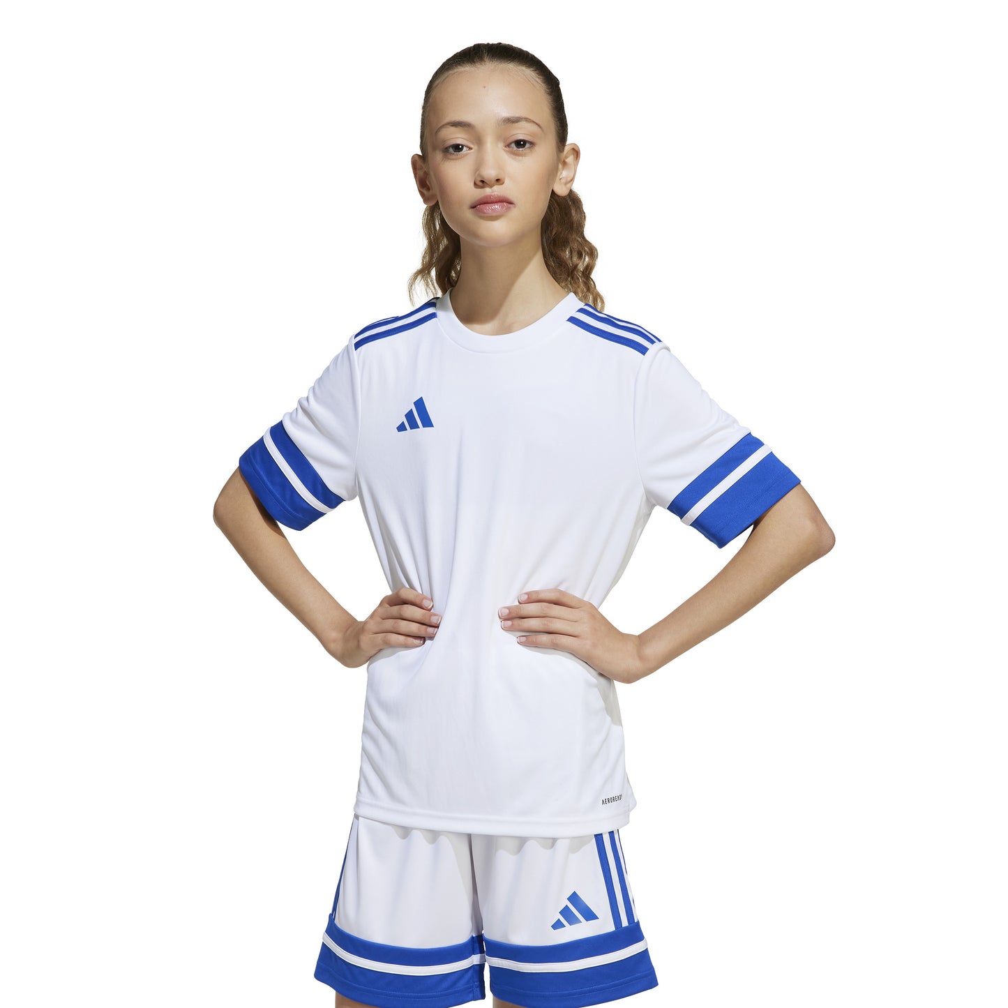 Adidas Squadra 25 SS Shirt - White/Team Royal Blue