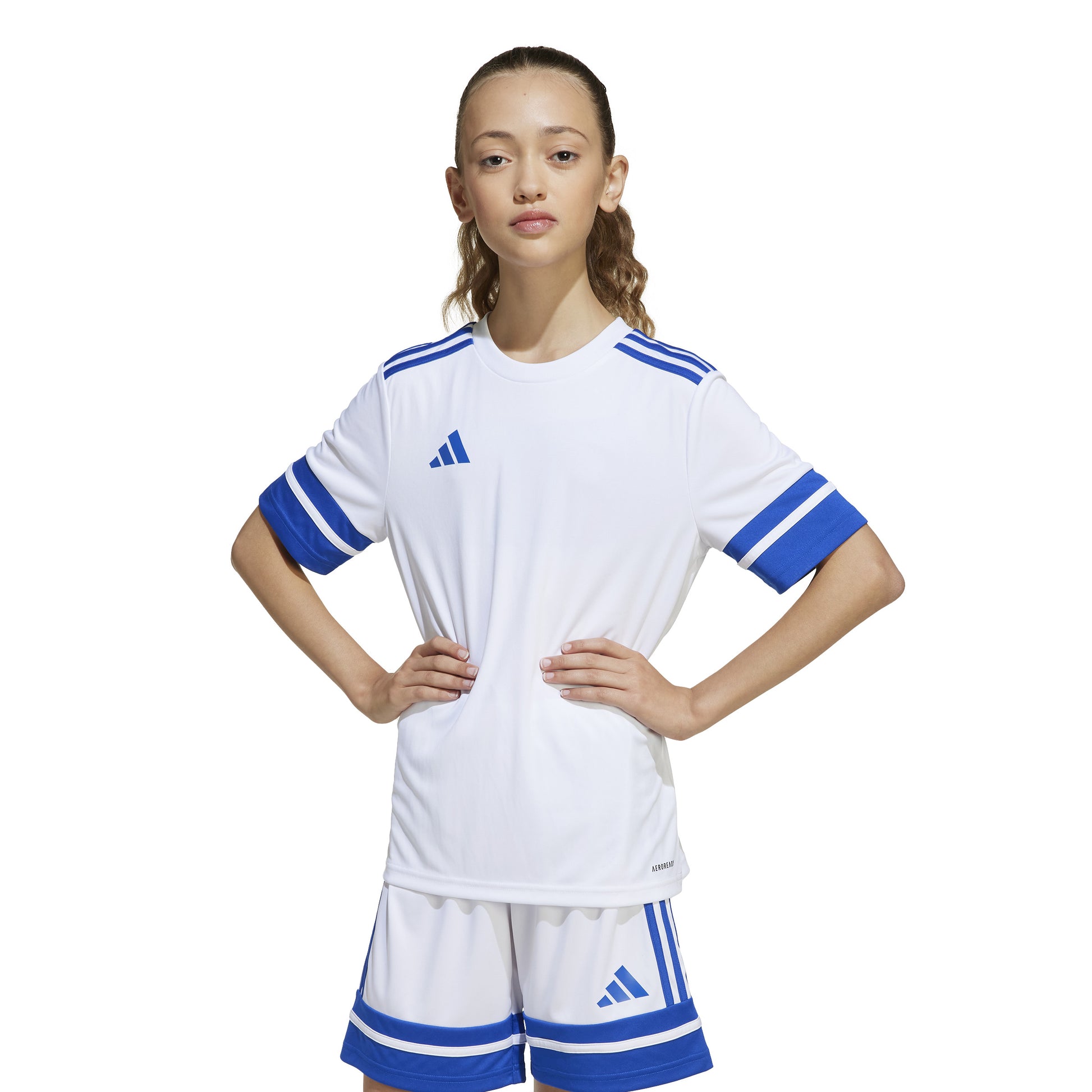 Adidas Squadra 25 SS Shirt - White/Team Royal Blue