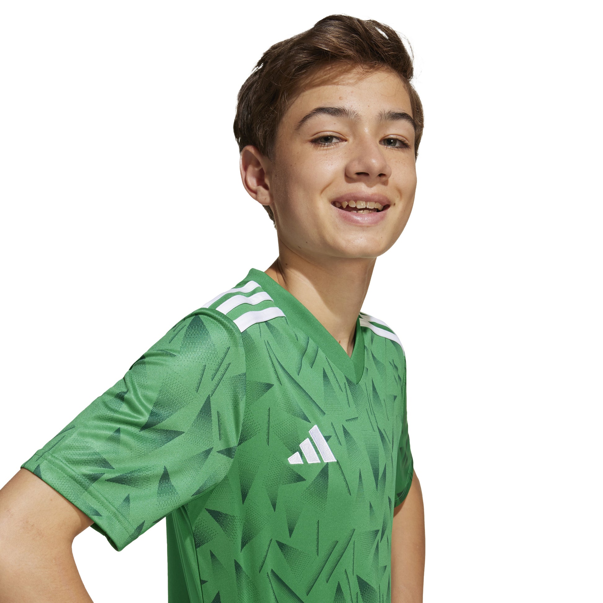 Adidas Junior Team Icon 25 SS Shirt Team Green/White