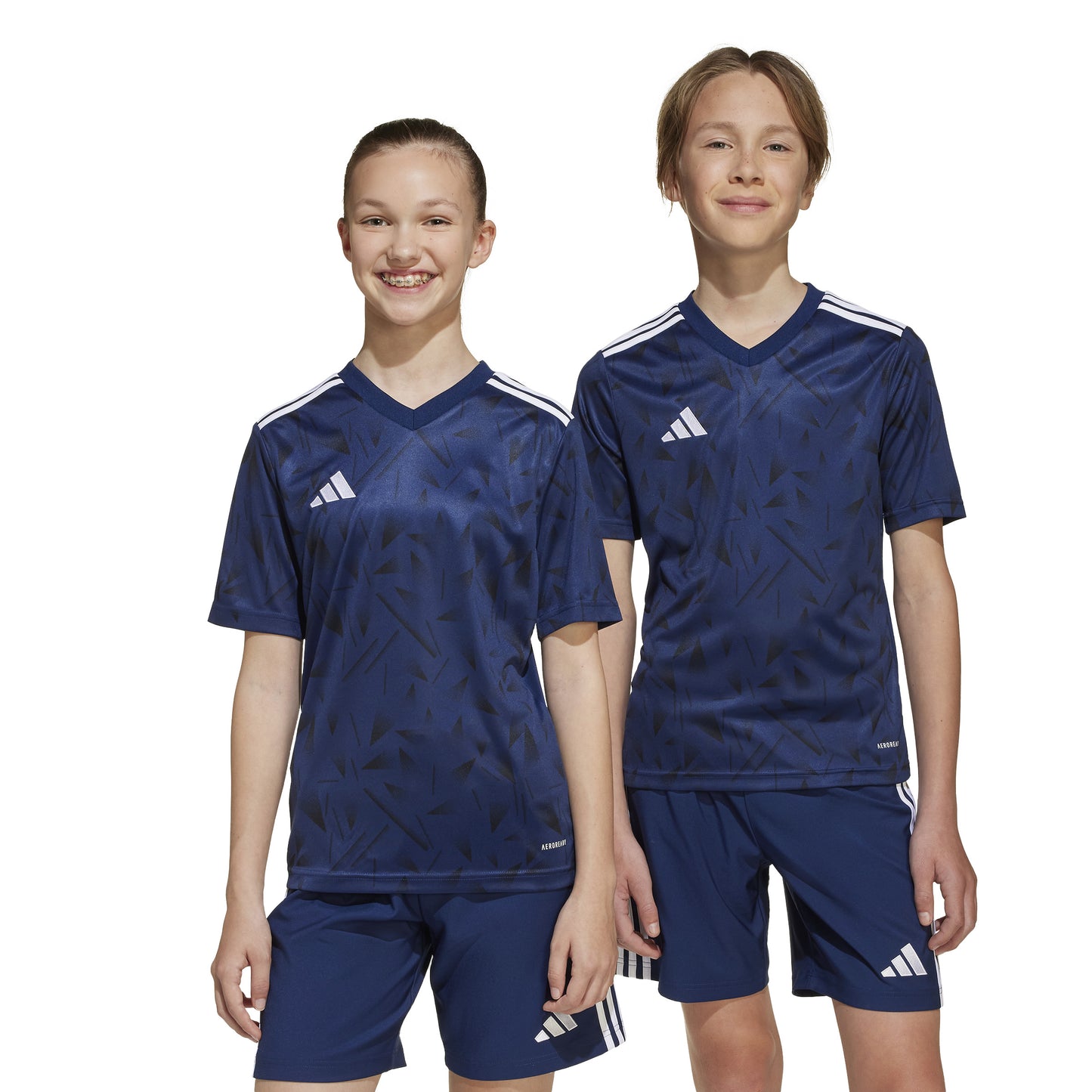 Adidas Junior Team Icon 25 SS Shirt Team Navy Blue 2/White