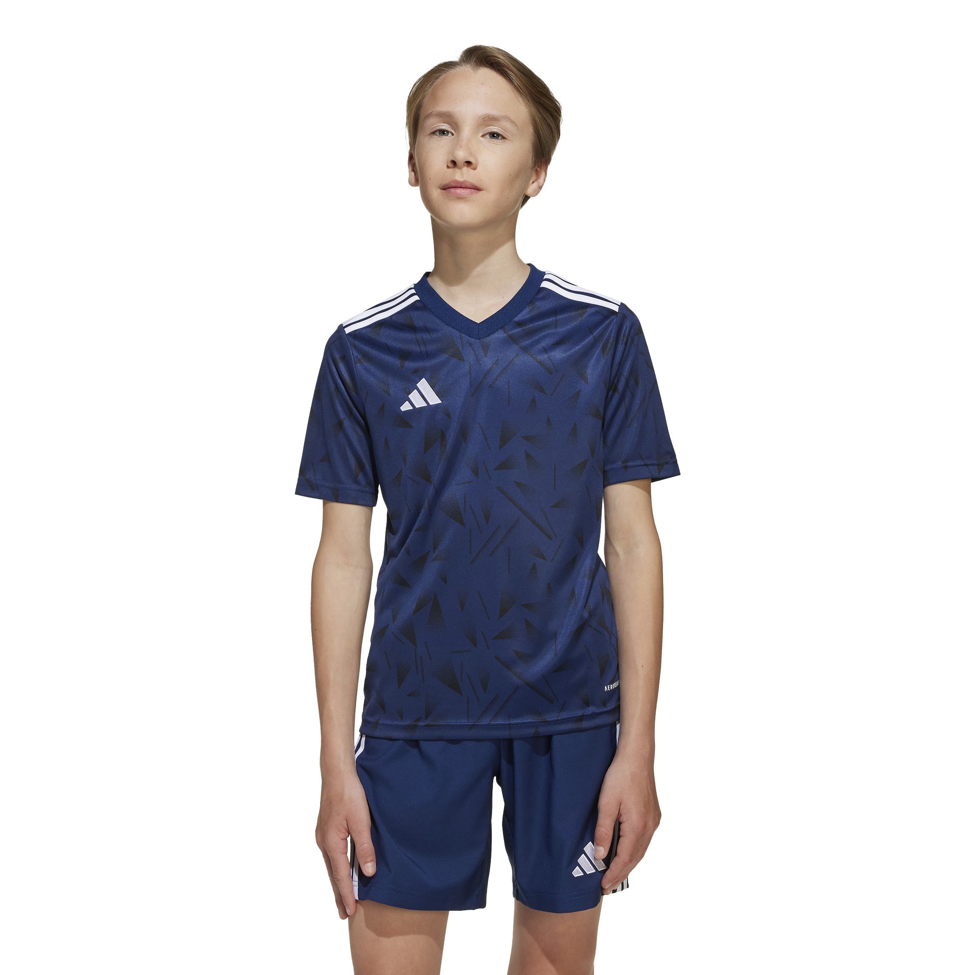 Adidas Junior Team Icon 25 SS Shirt Team Navy Blue 2/White