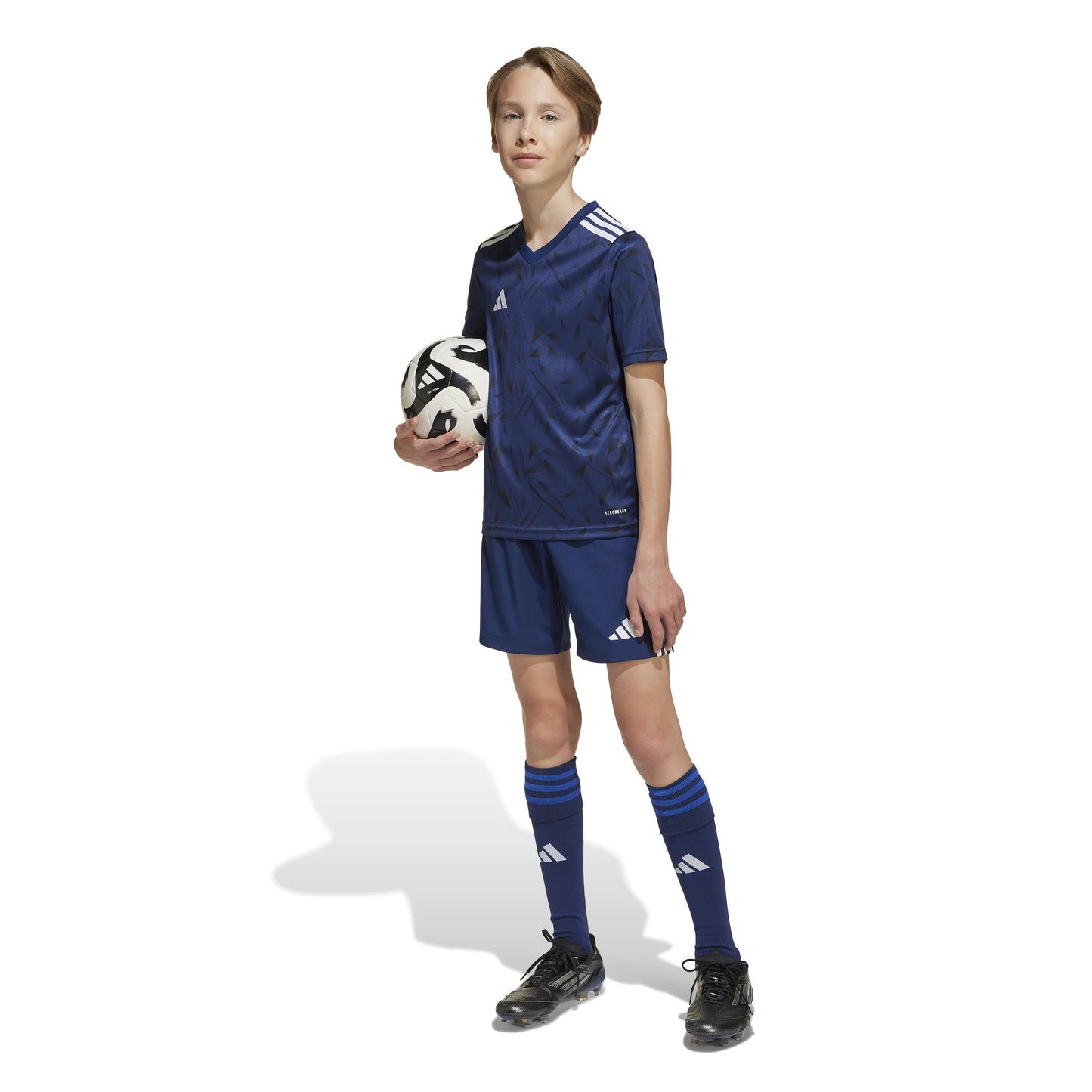 Adidas Junior Team Icon 25 SS Shirt Team Navy Blue 2/White