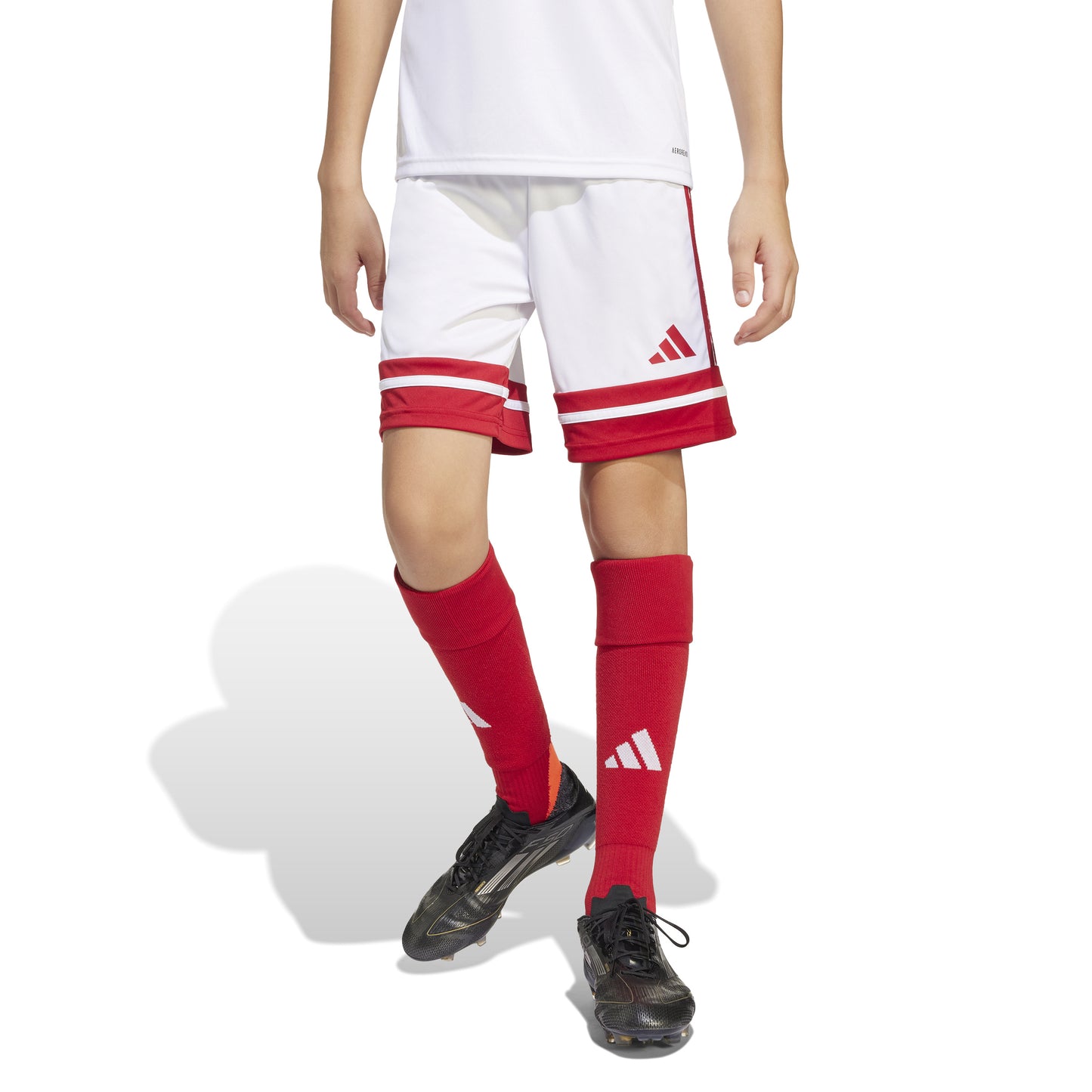 Adidas Squadra 25 Shorts - White/Team Power Red 2