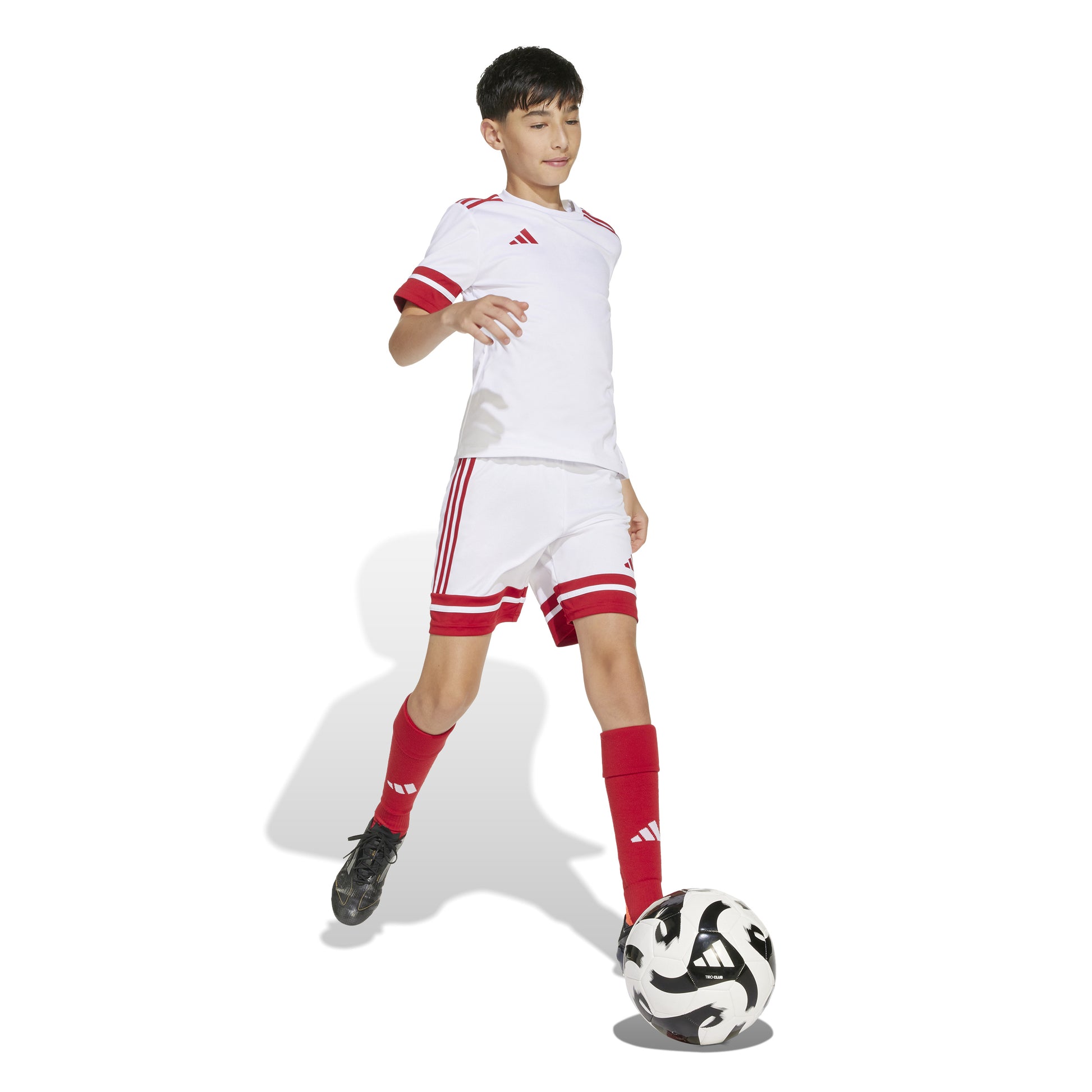 Adidas Squadra 25 Shorts - White/Team Power Red 2