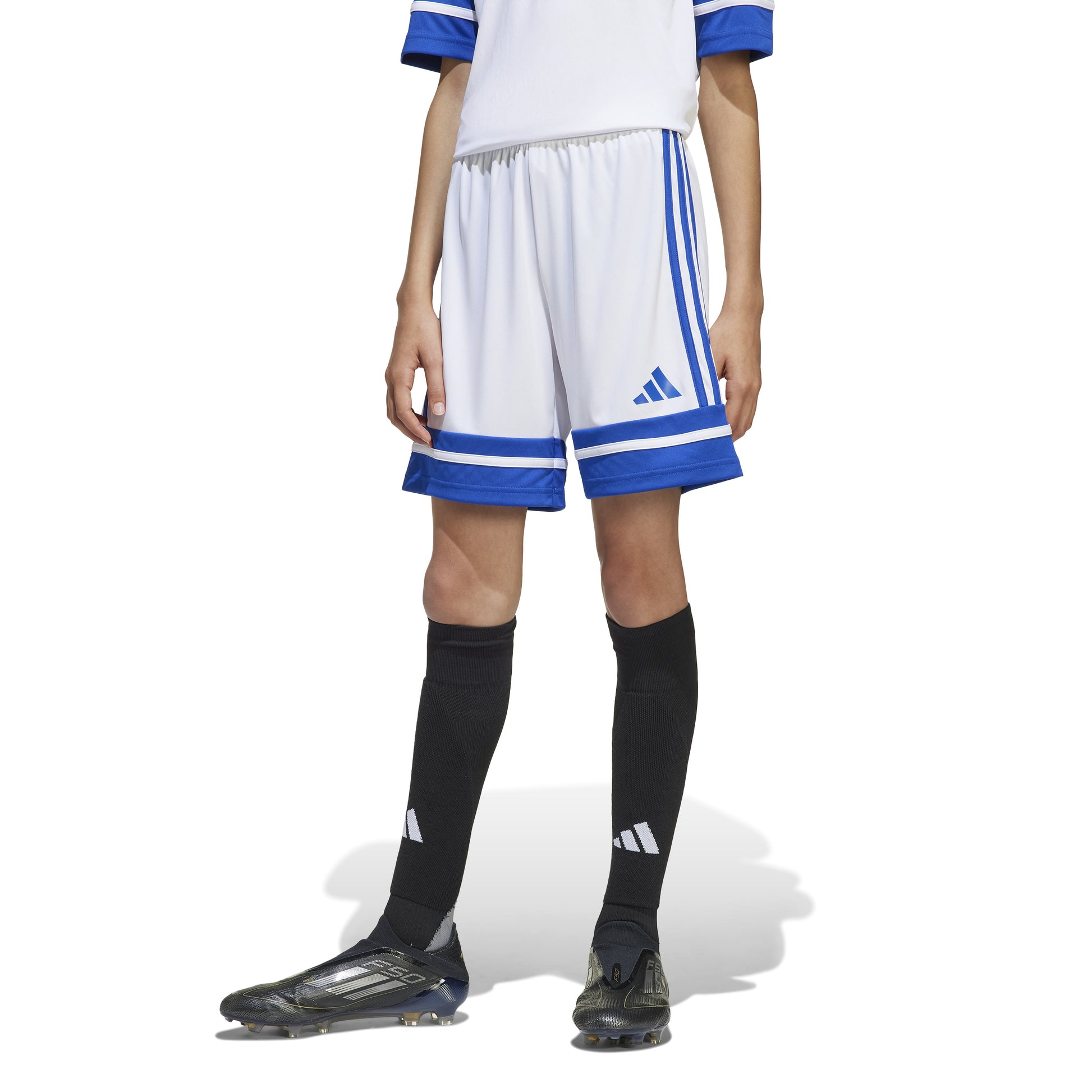 Adidas Squadra 25 Shorts - White/Team Royal Blue