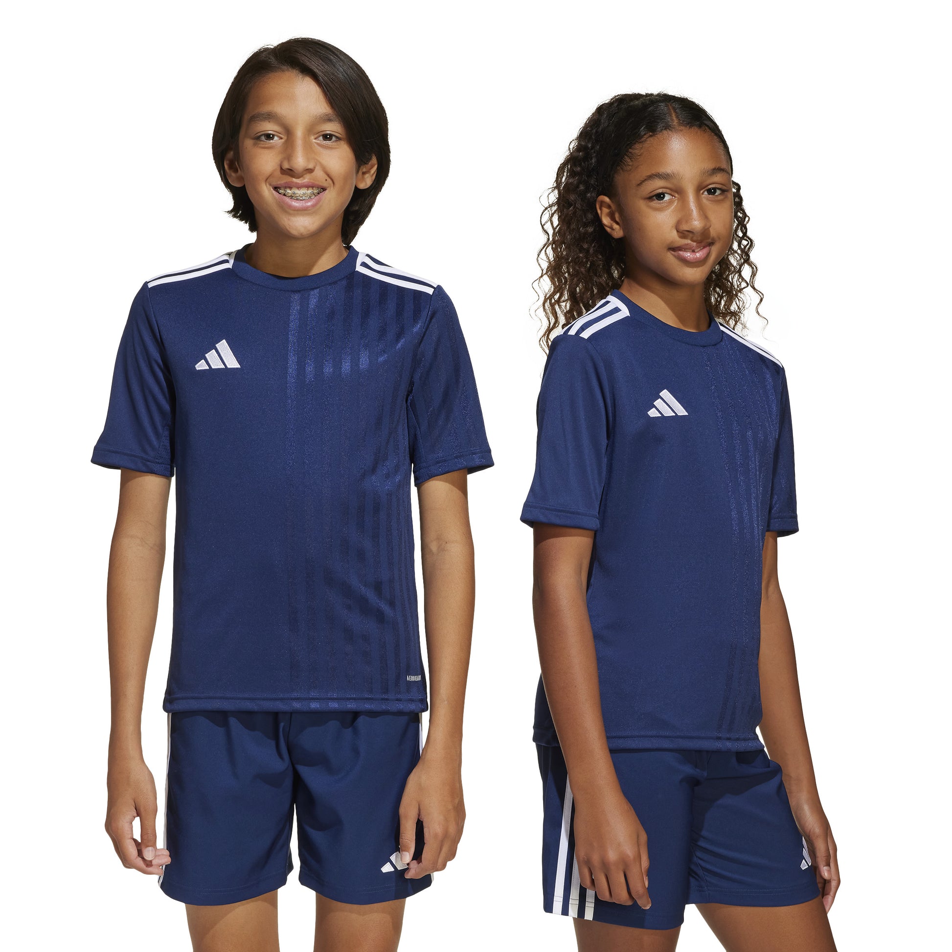 Adidas Junior Campeon 25 SS Shirt Team Navy Blue 2/White