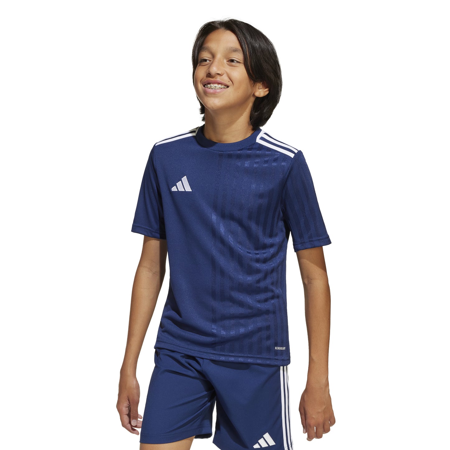 Adidas Junior Campeon 25 SS Shirt Team Navy Blue 2/White