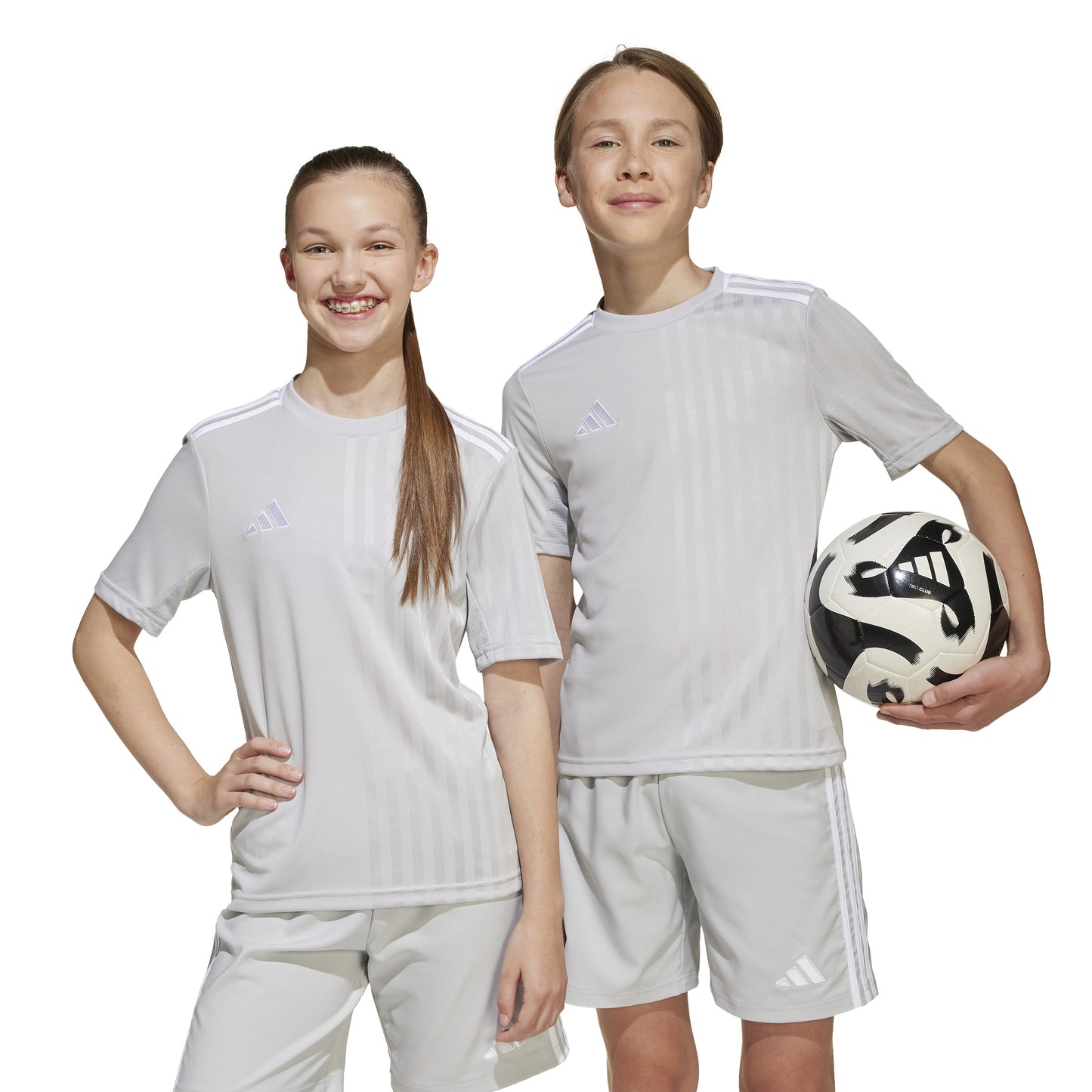 Adidas Junior Campeon 25 SS Shirt Team Light Grey/White