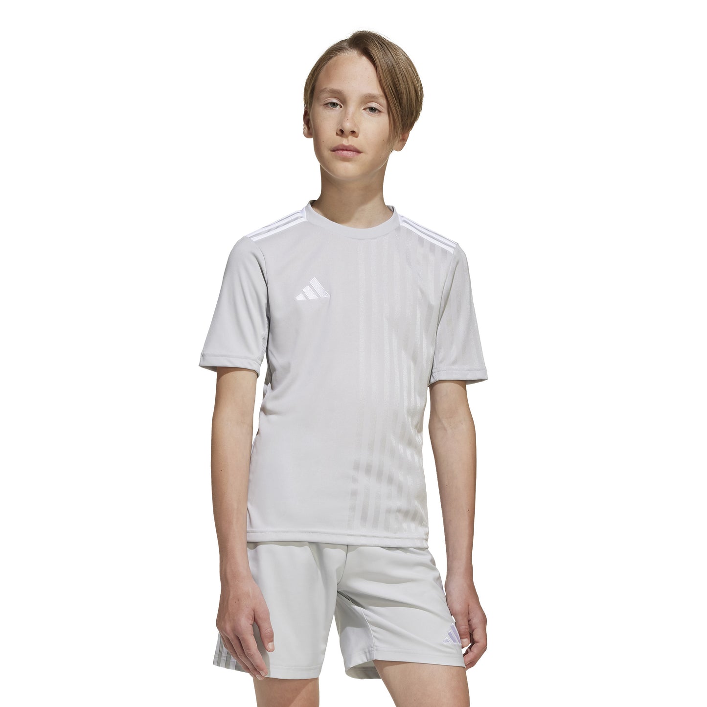 Adidas Junior Campeon 25 SS Shirt Team Light Grey/White