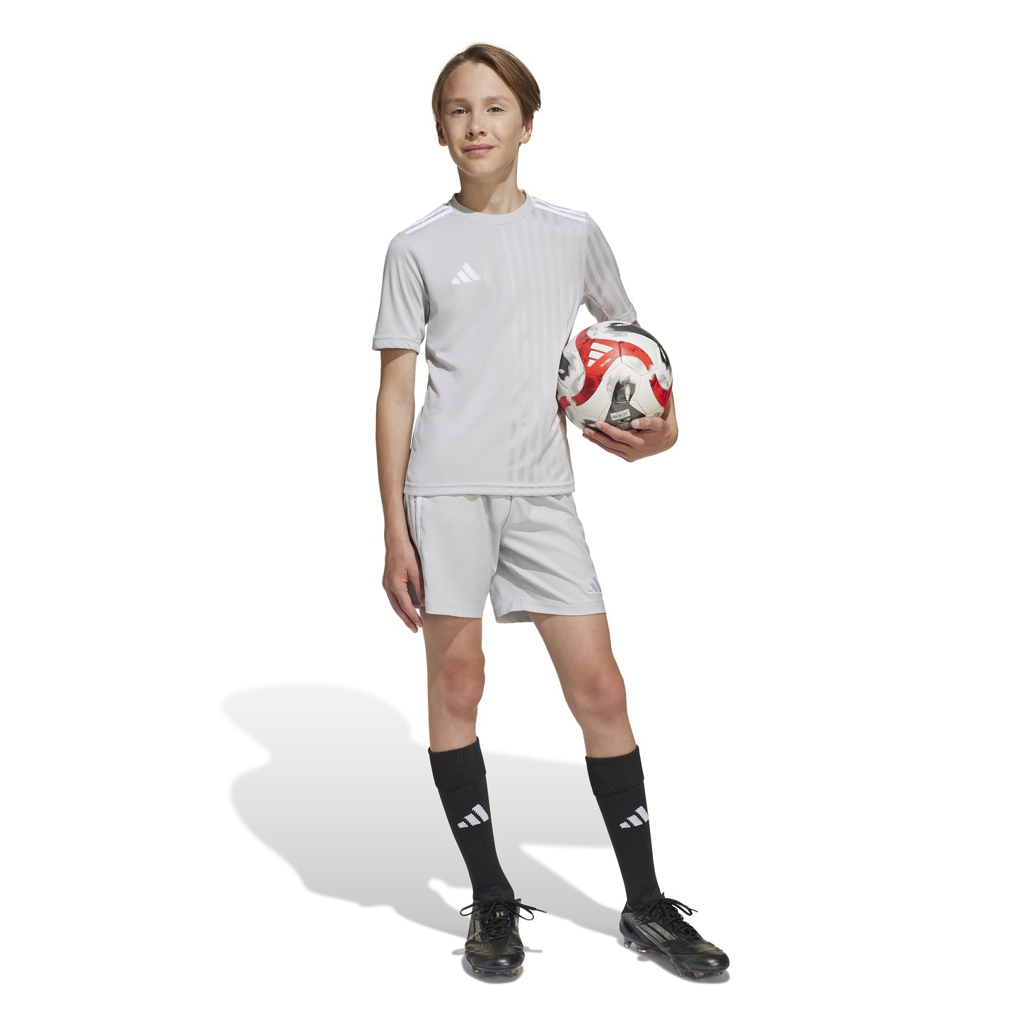 Adidas Junior Campeon 25 SS Shirt Team Light Grey/White