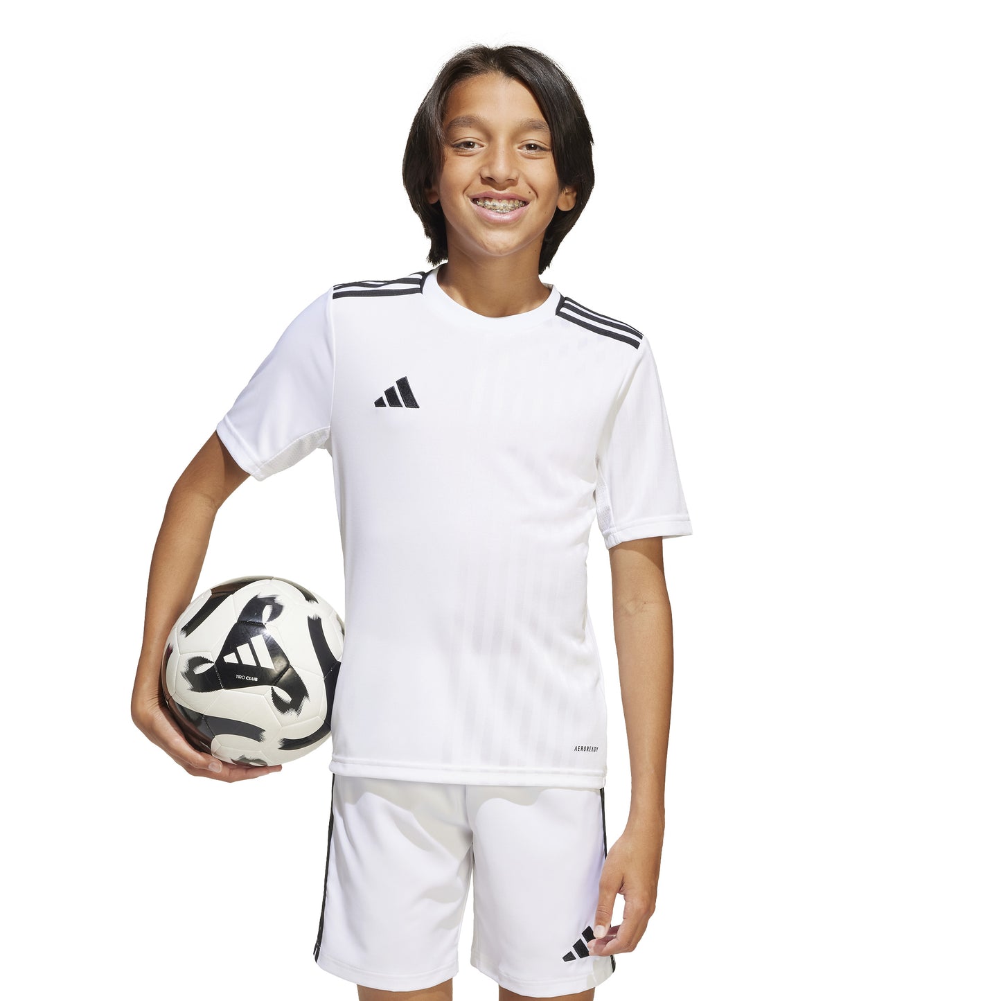 Adidas Junior Campeon 25 SS Shirt White/Black