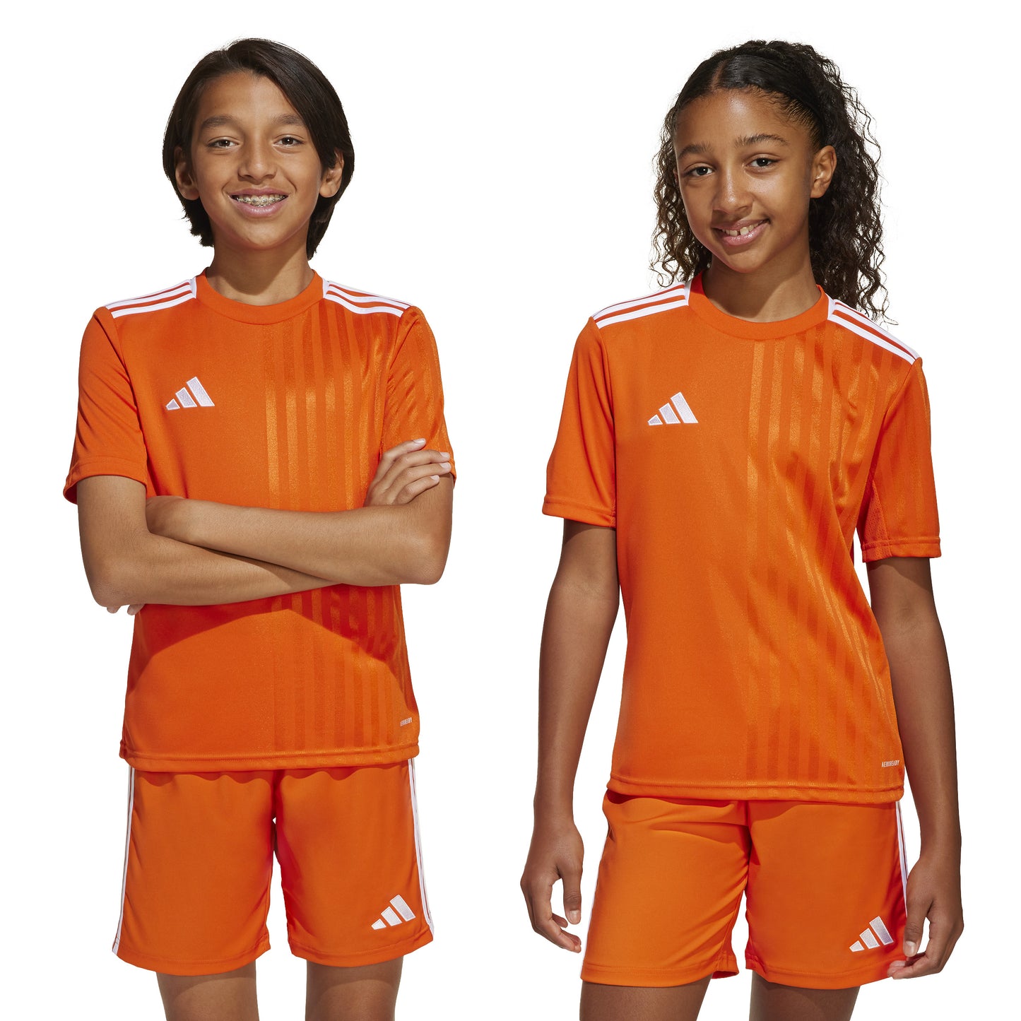 Adidas Junior Campeon 25 SS Shirt Team Orange/White