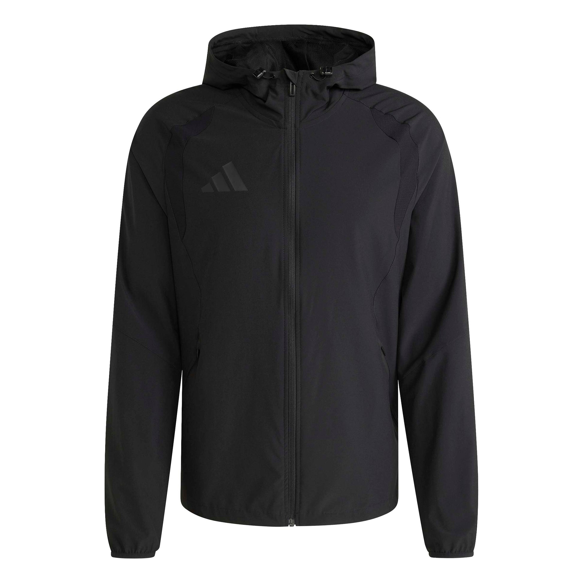 Adidas Tiro Travel Slim-Fit Hooded Windbreaker Black/Black