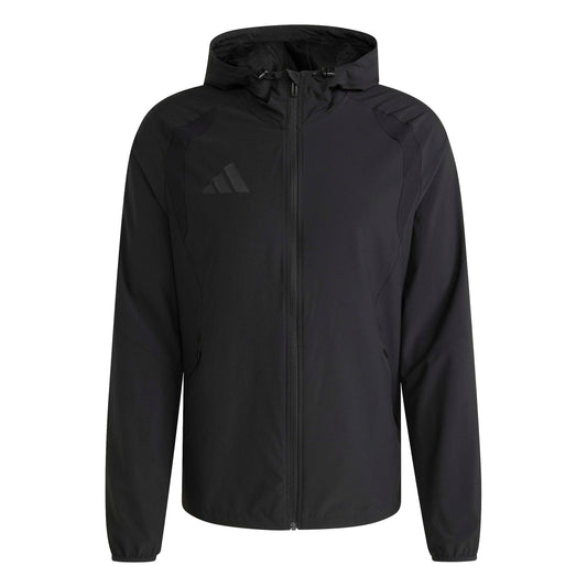 Adidas Tiro Travel Slim-Fit Hooded Windbreaker Black/Black