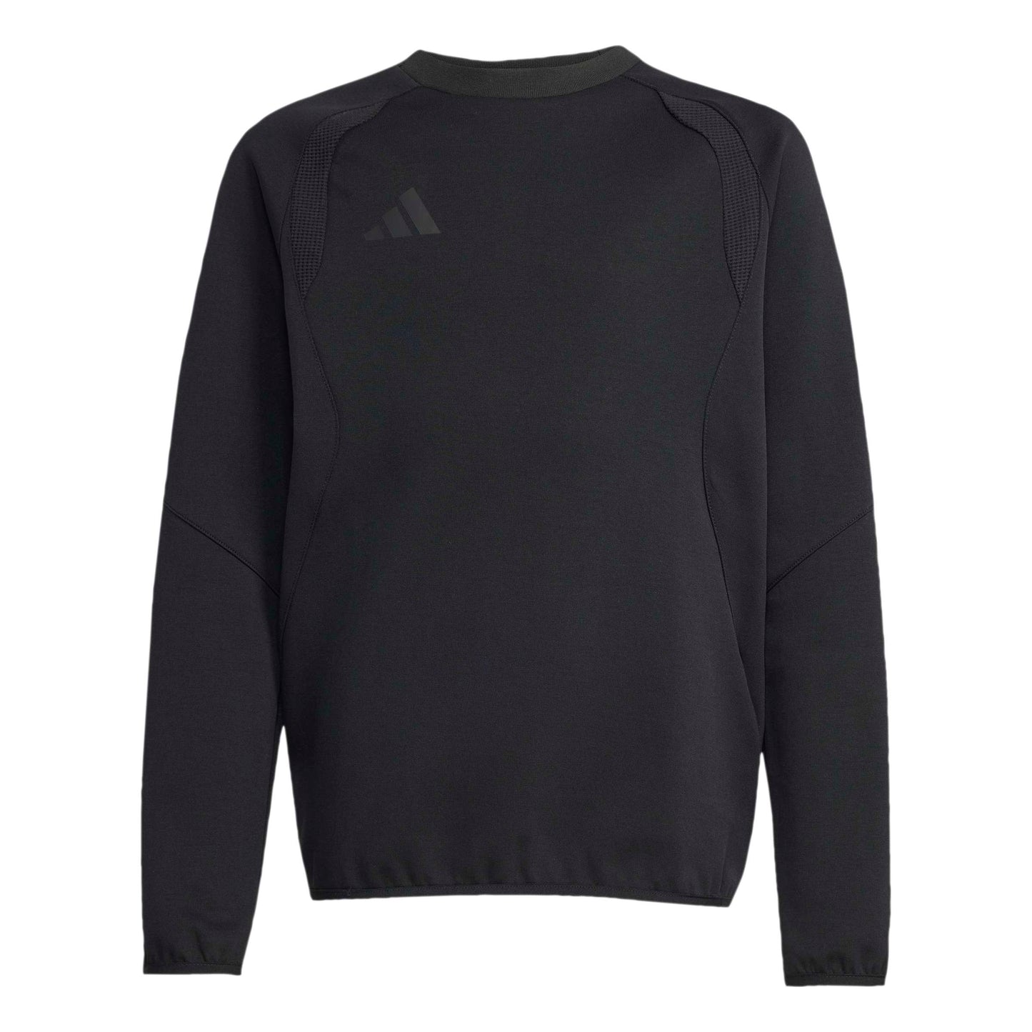 Adidas Junior Tiro Travel Cotton Crew Sweatshirt Black/Black
