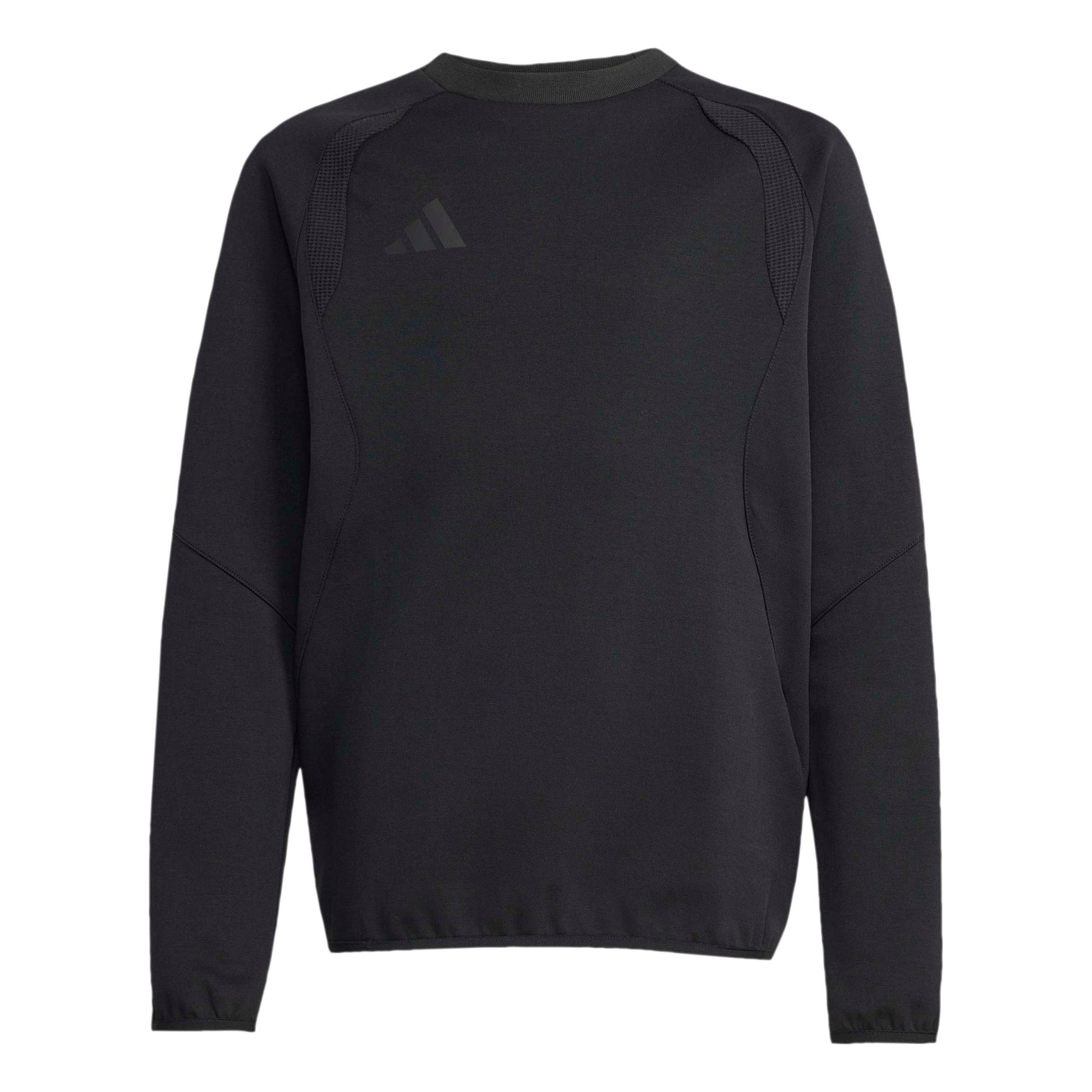 Adidas Junior Tiro Travel Cotton Crew Sweatshirt Black/Black