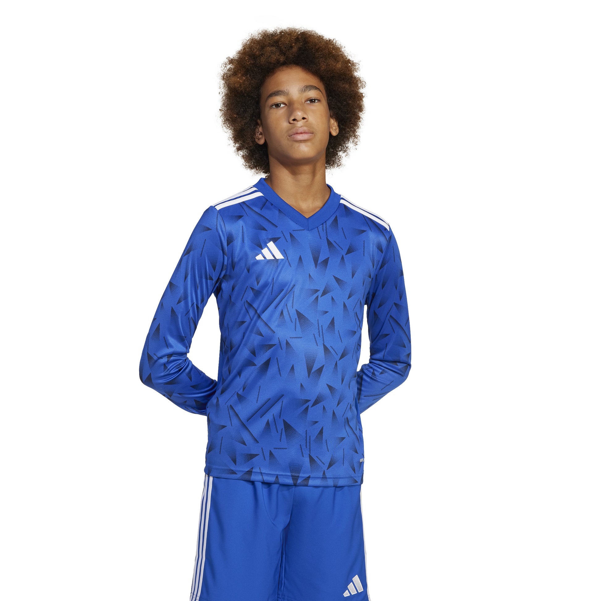 Adidas Junior Team Icon 25 LS Shirt Team Royal Blue/White