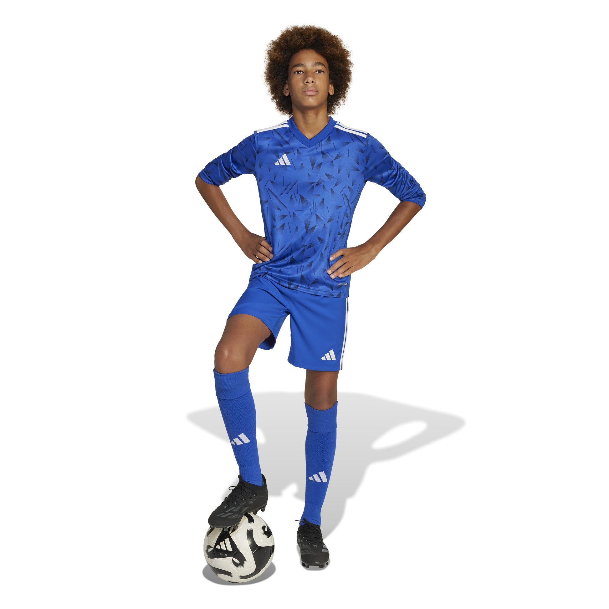Adidas Junior Team Icon 25 LS Shirt Team Royal Blue/White