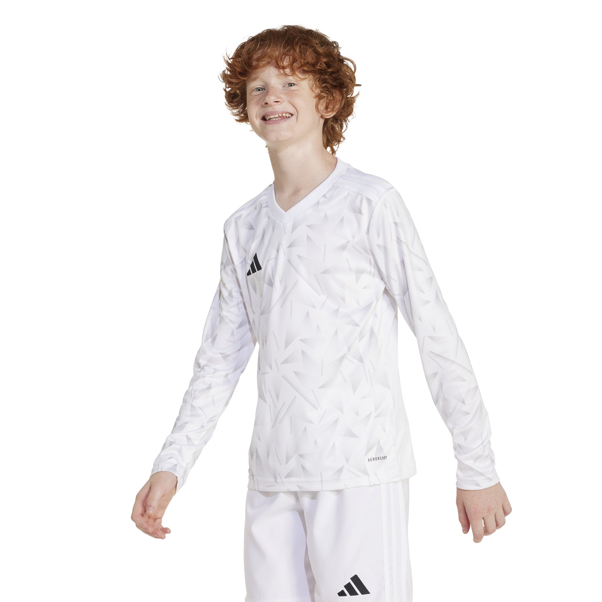 Adidas Junior Team Icon 25 LS Shirt White/White