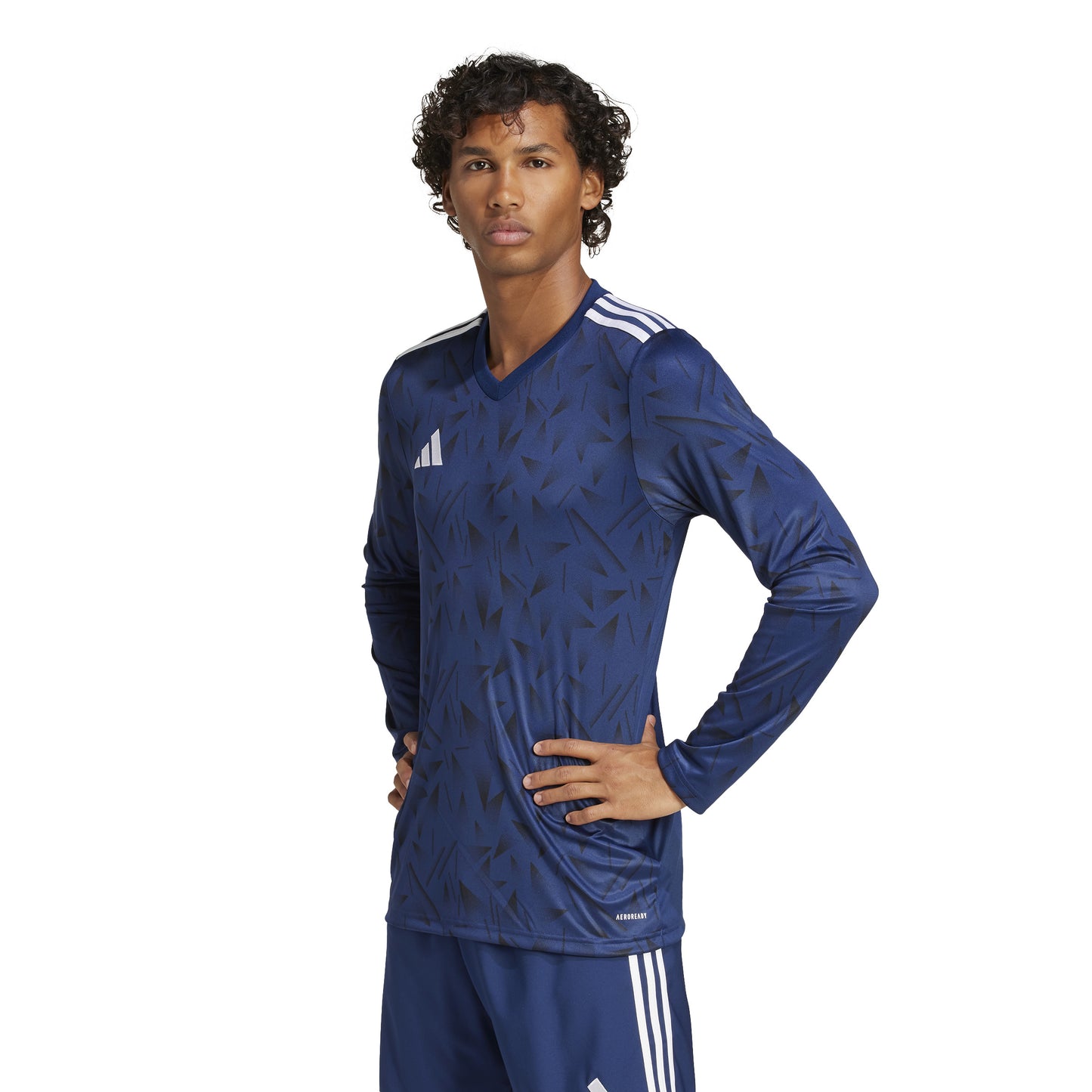 Adidas Team Icon 25 Slim LS Shirt Team Navy Blue 2/White