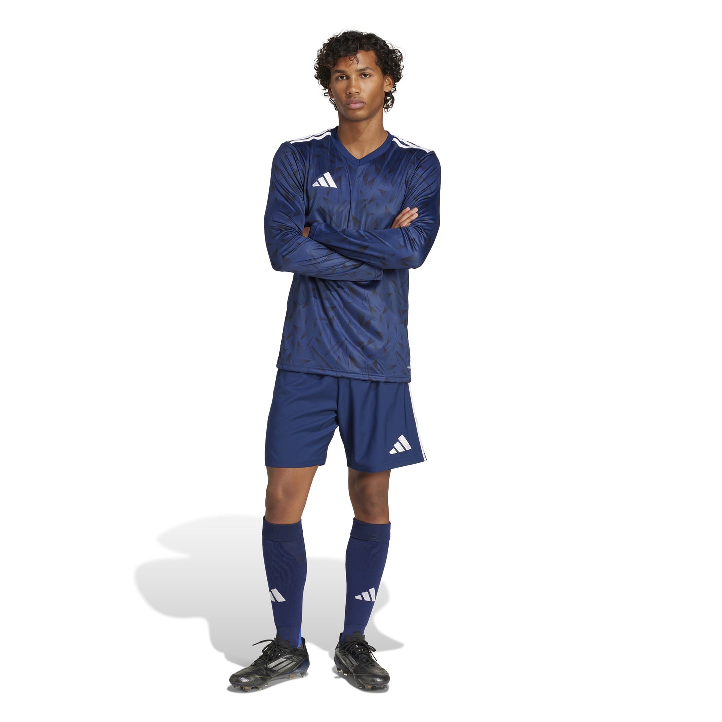 Adidas Team Icon 25 Slim LS Shirt Team Navy Blue 2/White