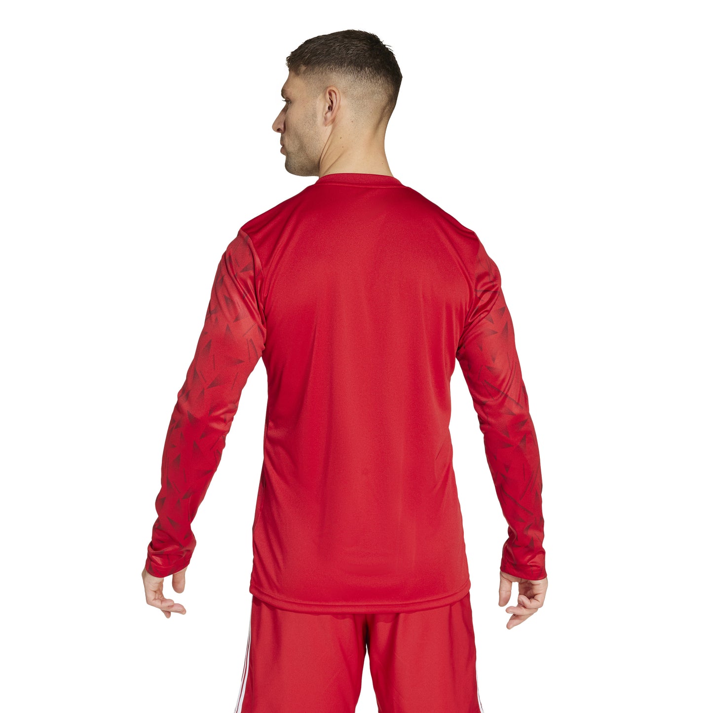 Adidas Team Icon 25 Slim LS Shirt Team Power Red 2/White