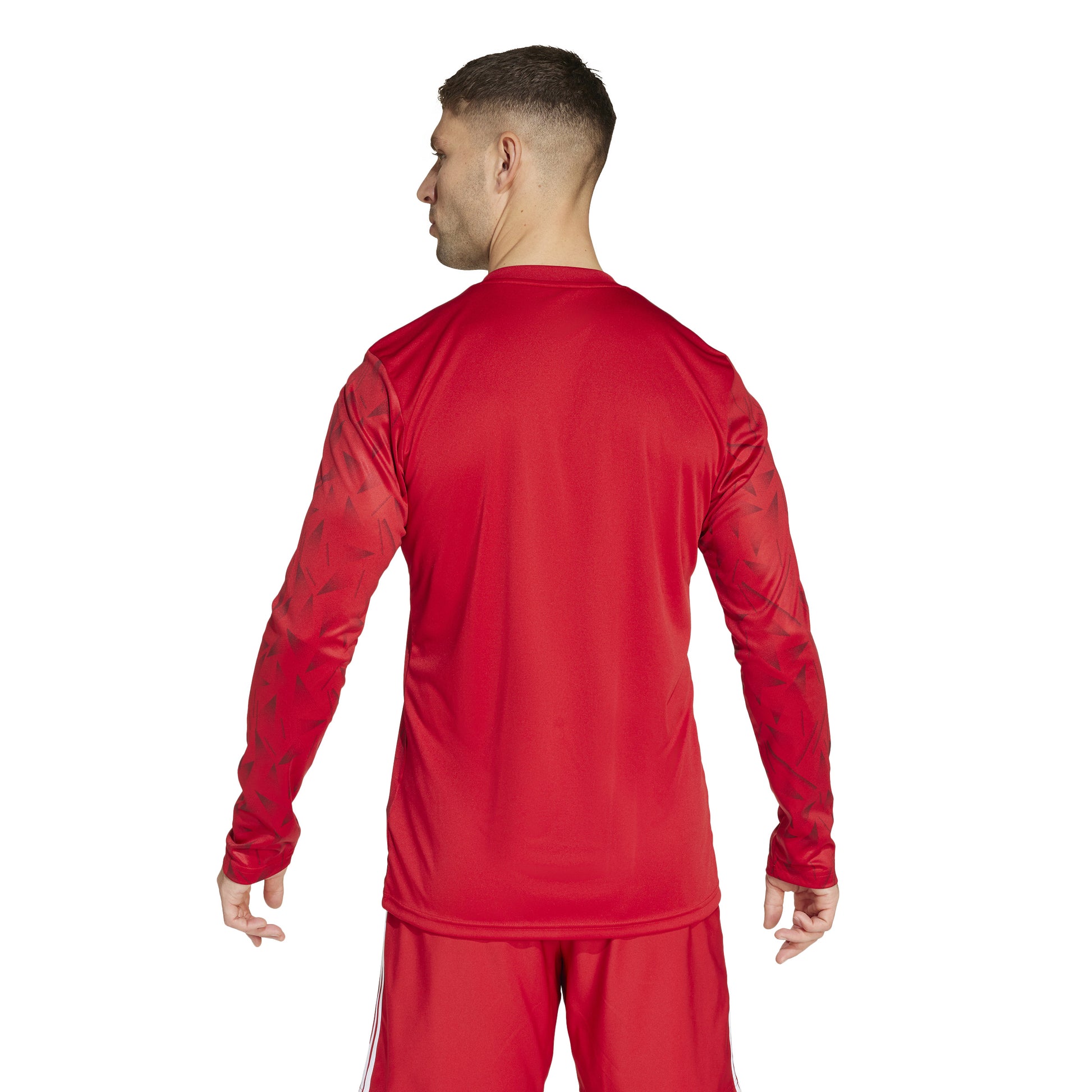 Adidas Team Icon 25 Slim LS Shirt Team Power Red 2/White