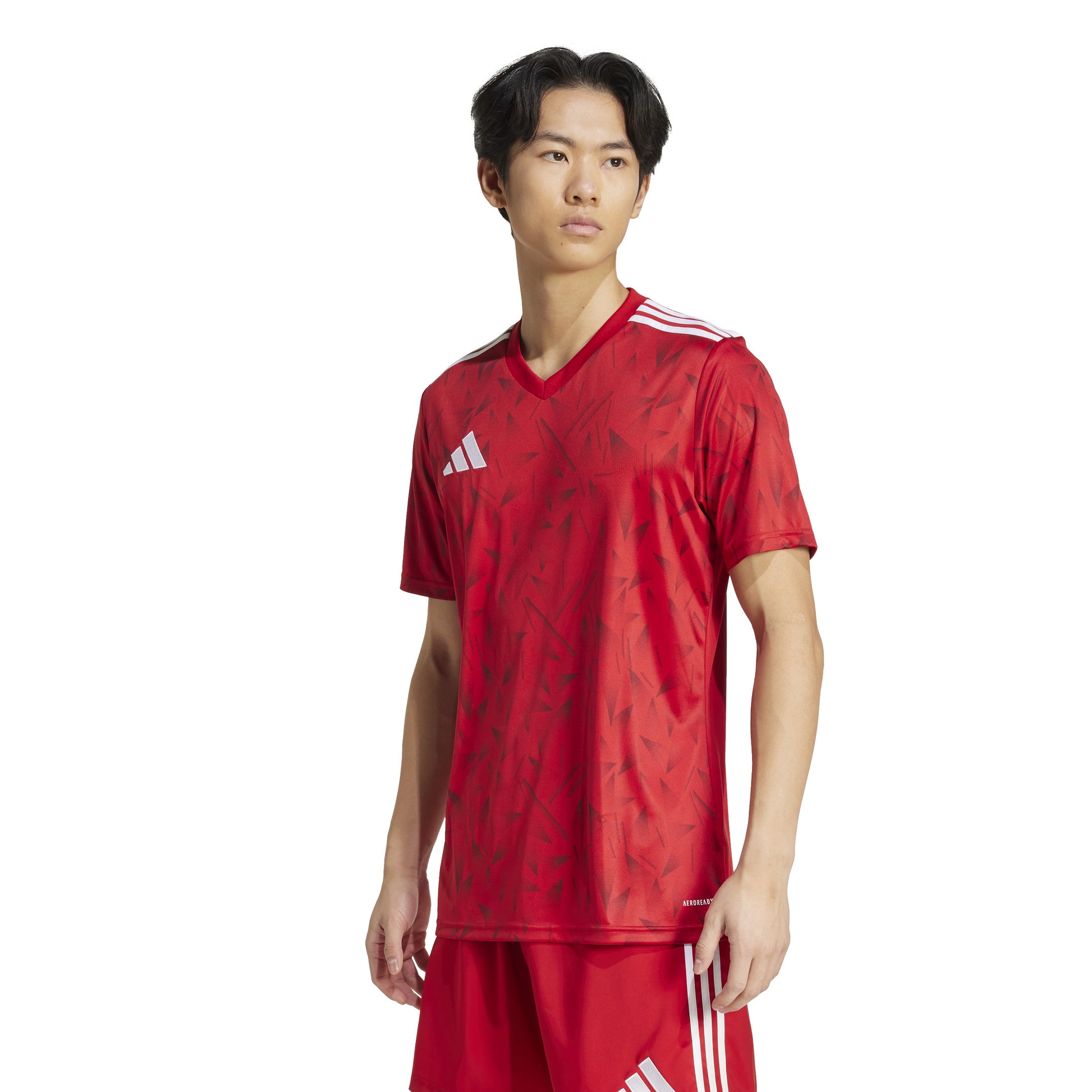 Adidas Team Icon 25 Slim SS Shirt Team Power Red 2/White