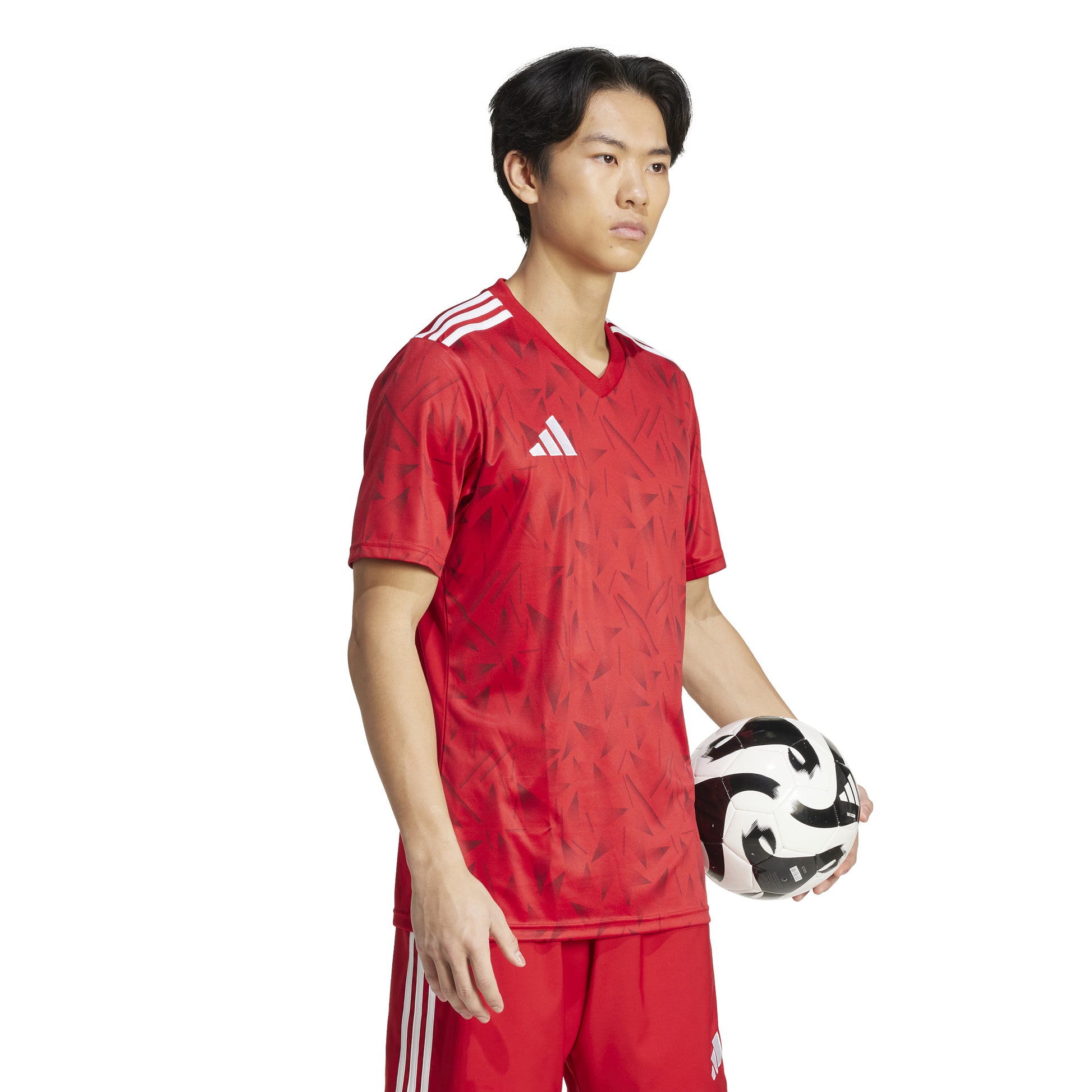 Adidas Team Icon 25 Slim SS Shirt Team Power Red 2/White