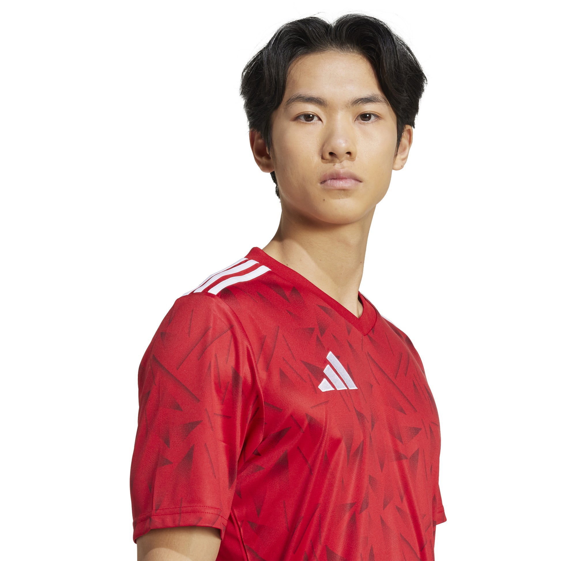 Adidas Team Icon 25 Slim SS Shirt Team Power Red 2/White