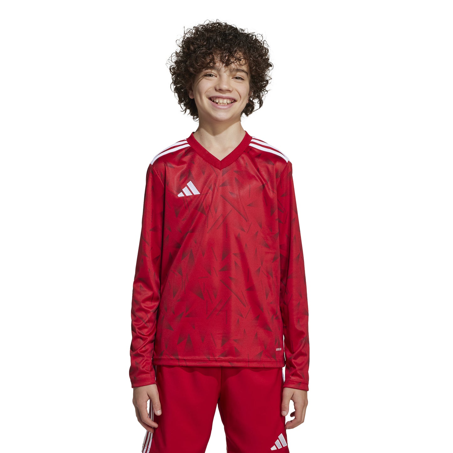 Adidas Junior Team Icon 25 LS Shirt Team Power Red 2/White