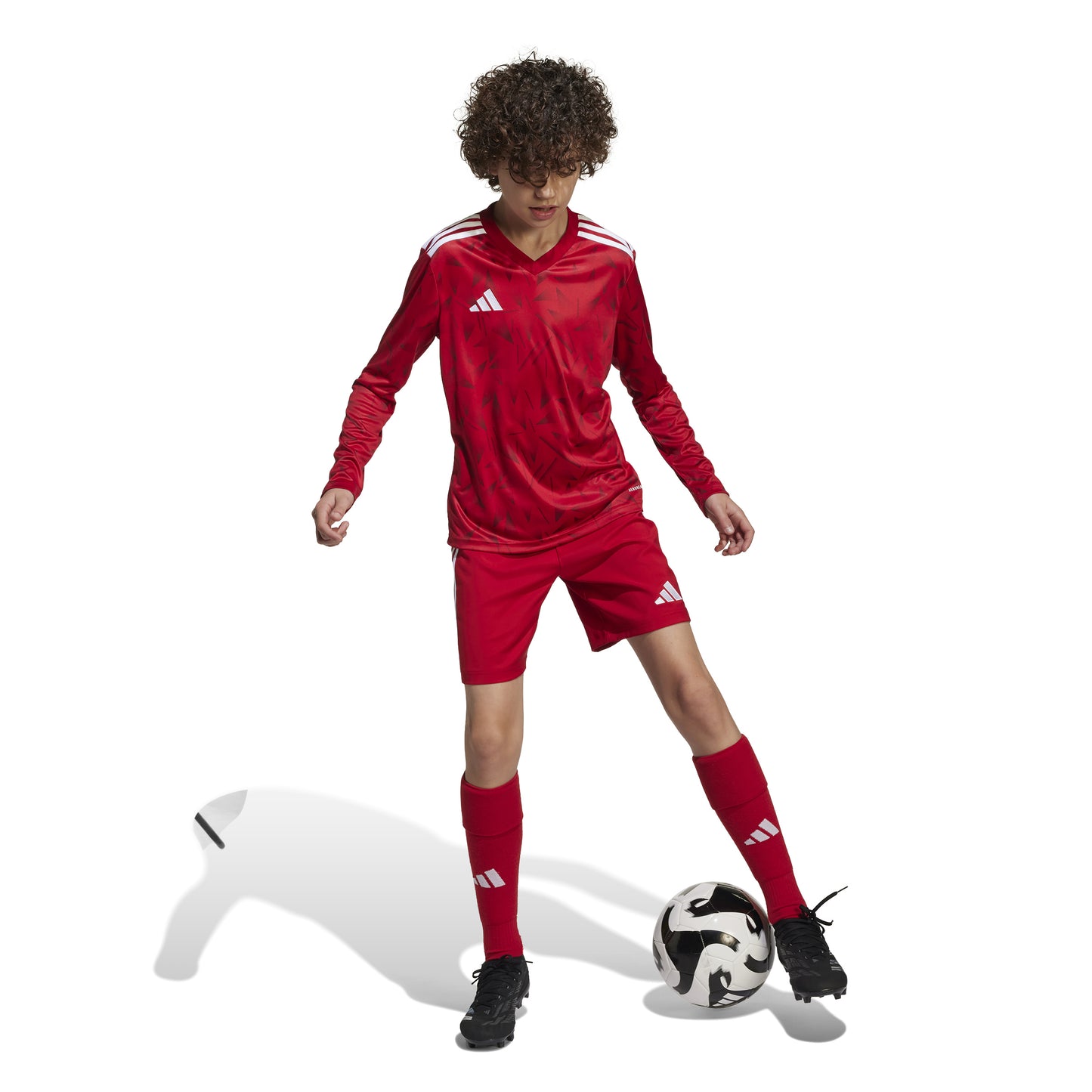 Adidas Junior Team Icon 25 LS Shirt Team Power Red 2/White
