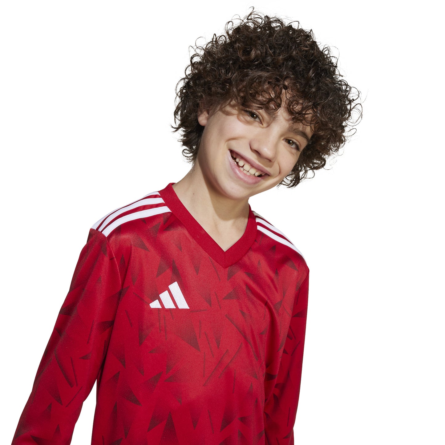 Adidas Junior Team Icon 25 LS Shirt Team Power Red 2/White