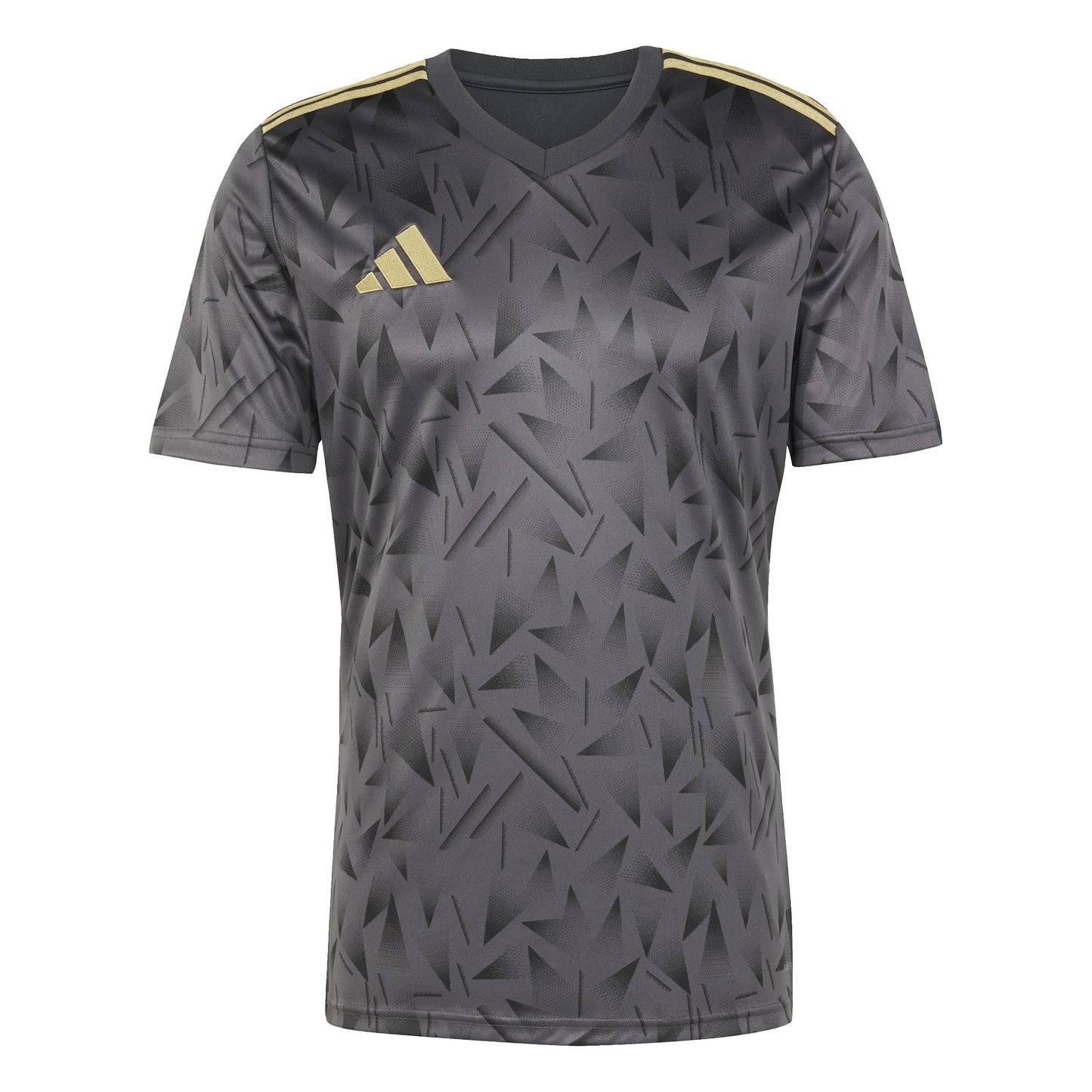 Adidas Team Icon 25 Slim SS Shirt Utility Black/Dark Football Gold