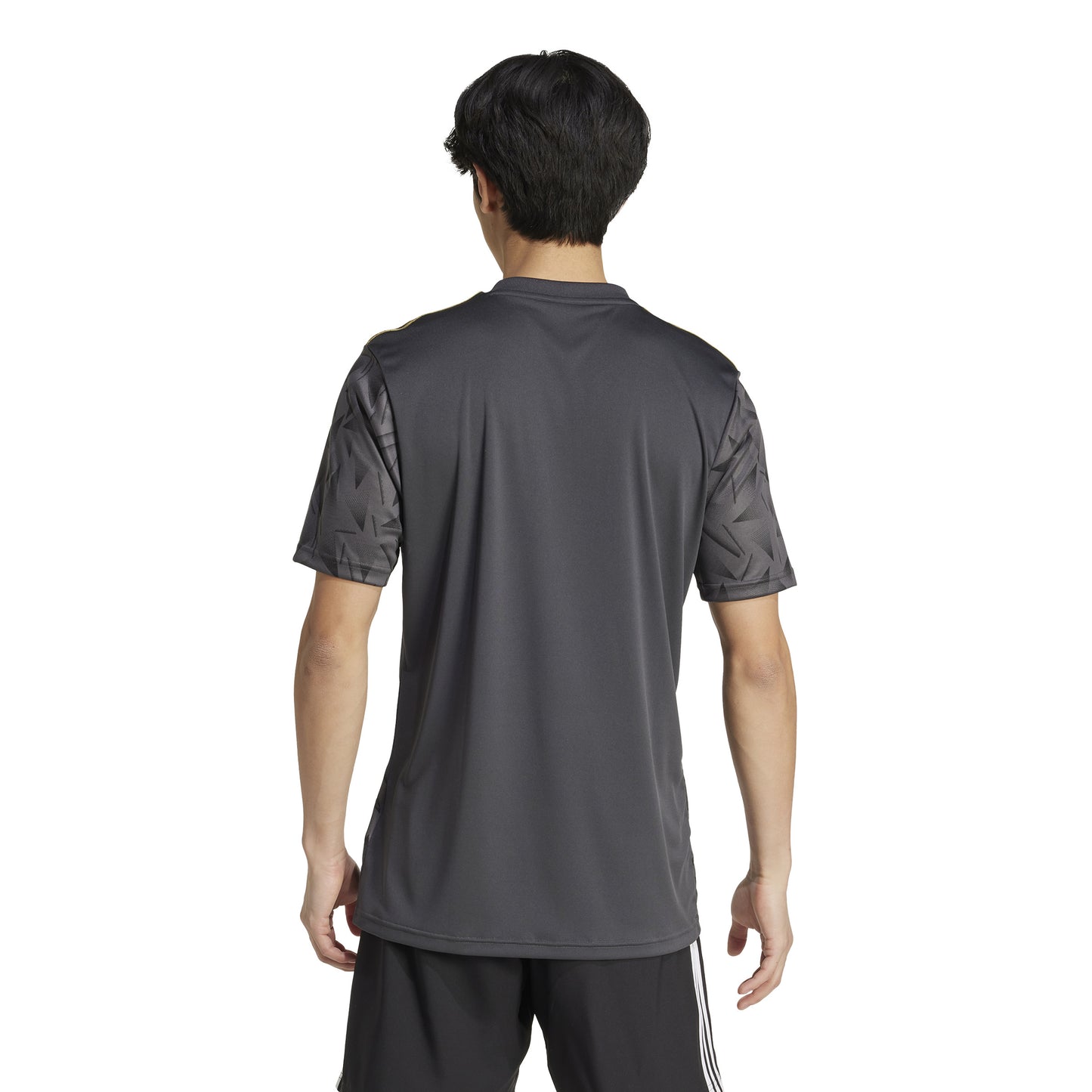 Adidas Team Icon 25 Slim SS Shirt Utility Black/Dark Football Gold