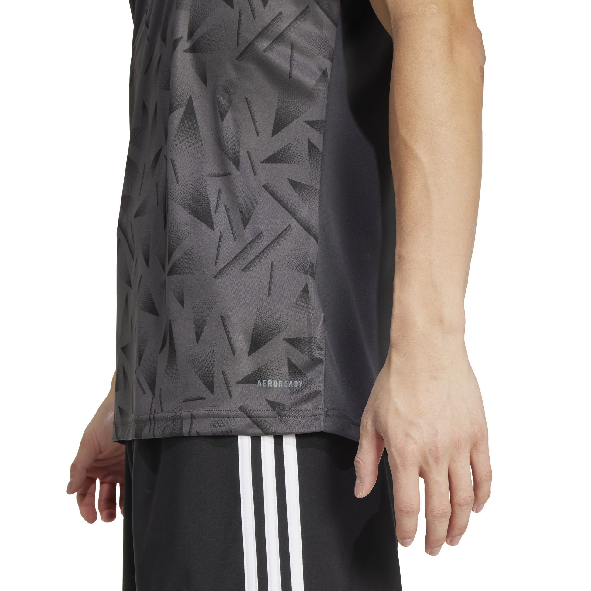 Adidas Team Icon 25 Slim SS Shirt Utility Black/Dark Football Gold