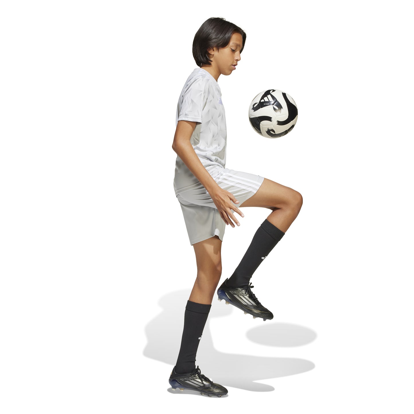 Adidas Junior Team Icon 25 SS Shirt Team Light Grey/White