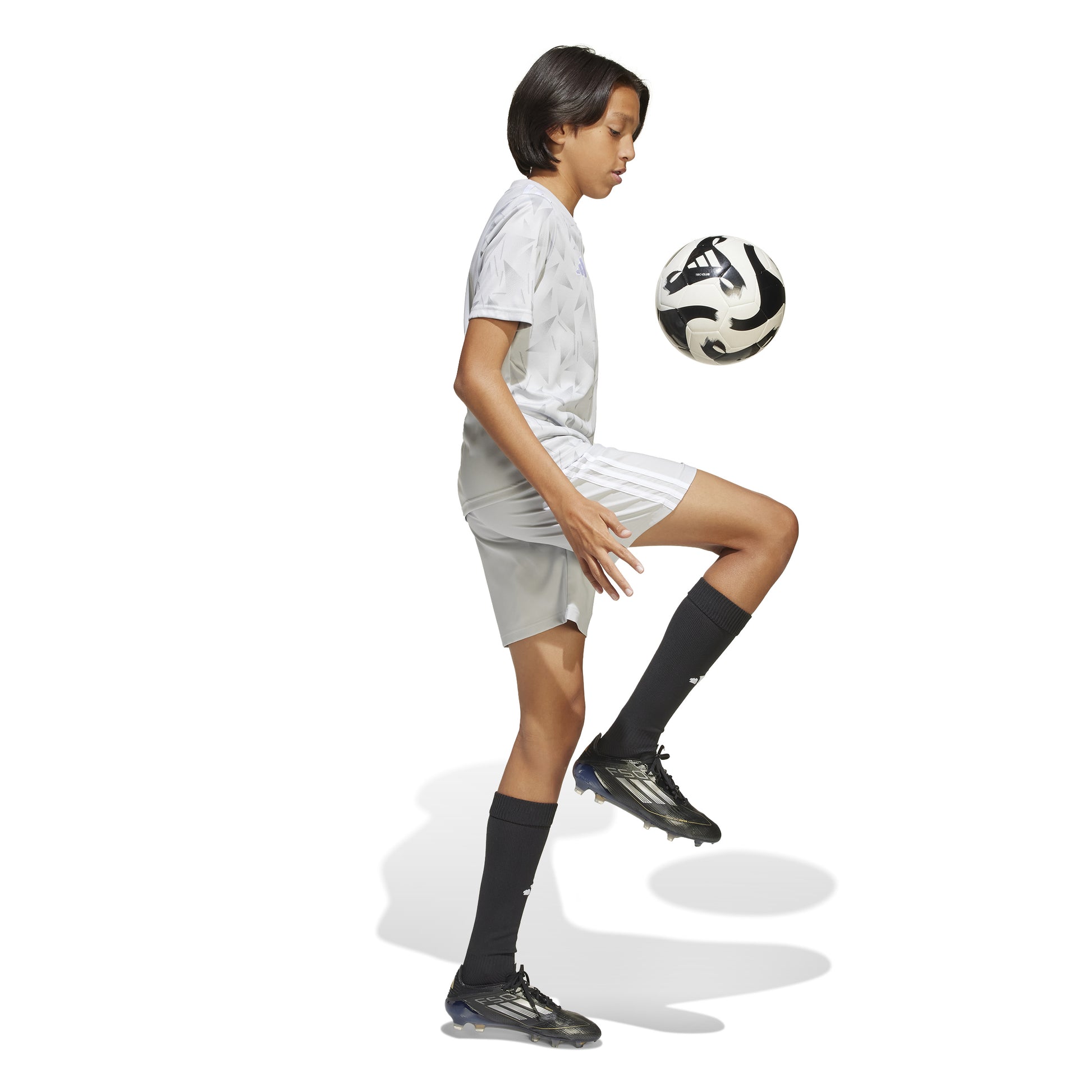 Adidas Junior Team Icon 25 SS Shirt Team Light Grey/White