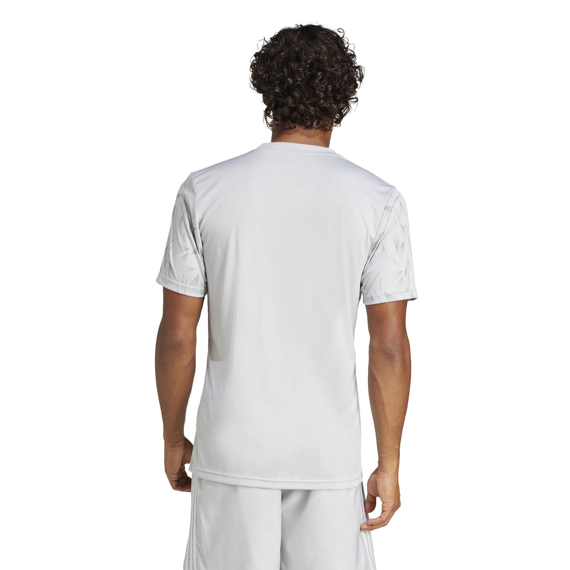 Adidas Team Icon 25 Slim SS Shirt Team Light Grey/White