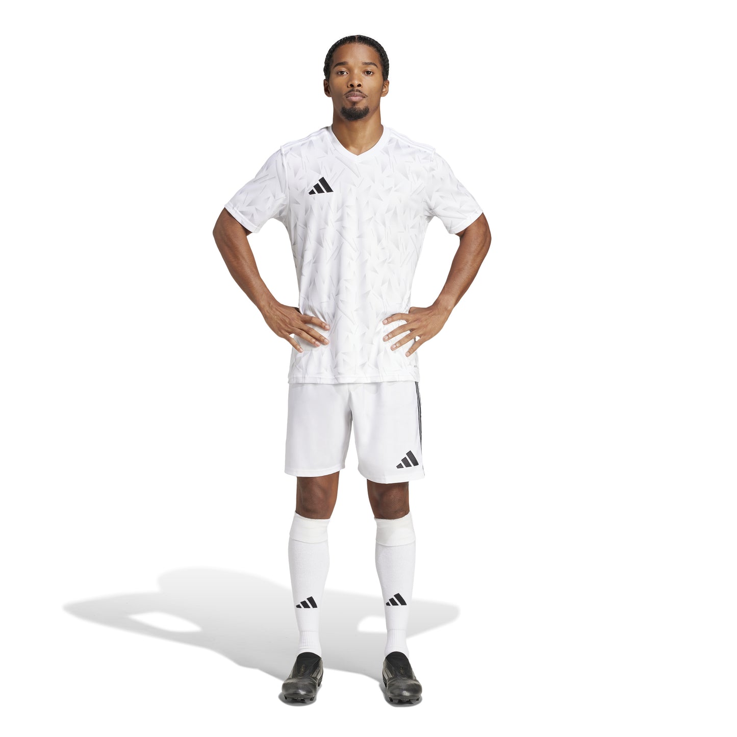 Adidas Team Icon 25 Slim SS Shirt White/White